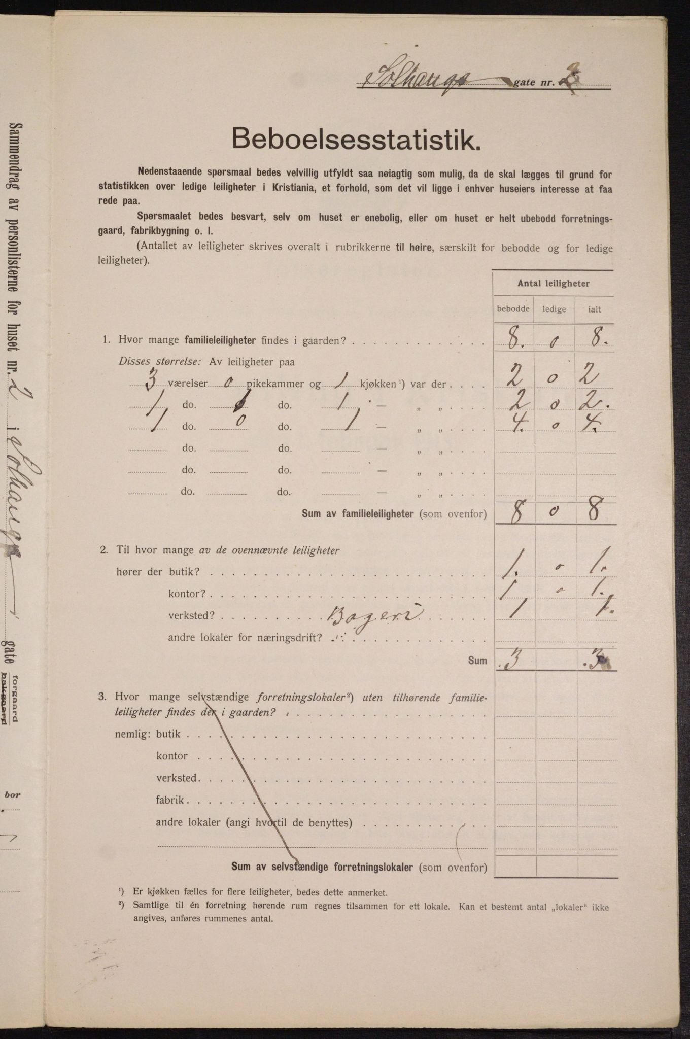 OBA, Municipal Census 1913 for Kristiania, 1913, p. 99410
