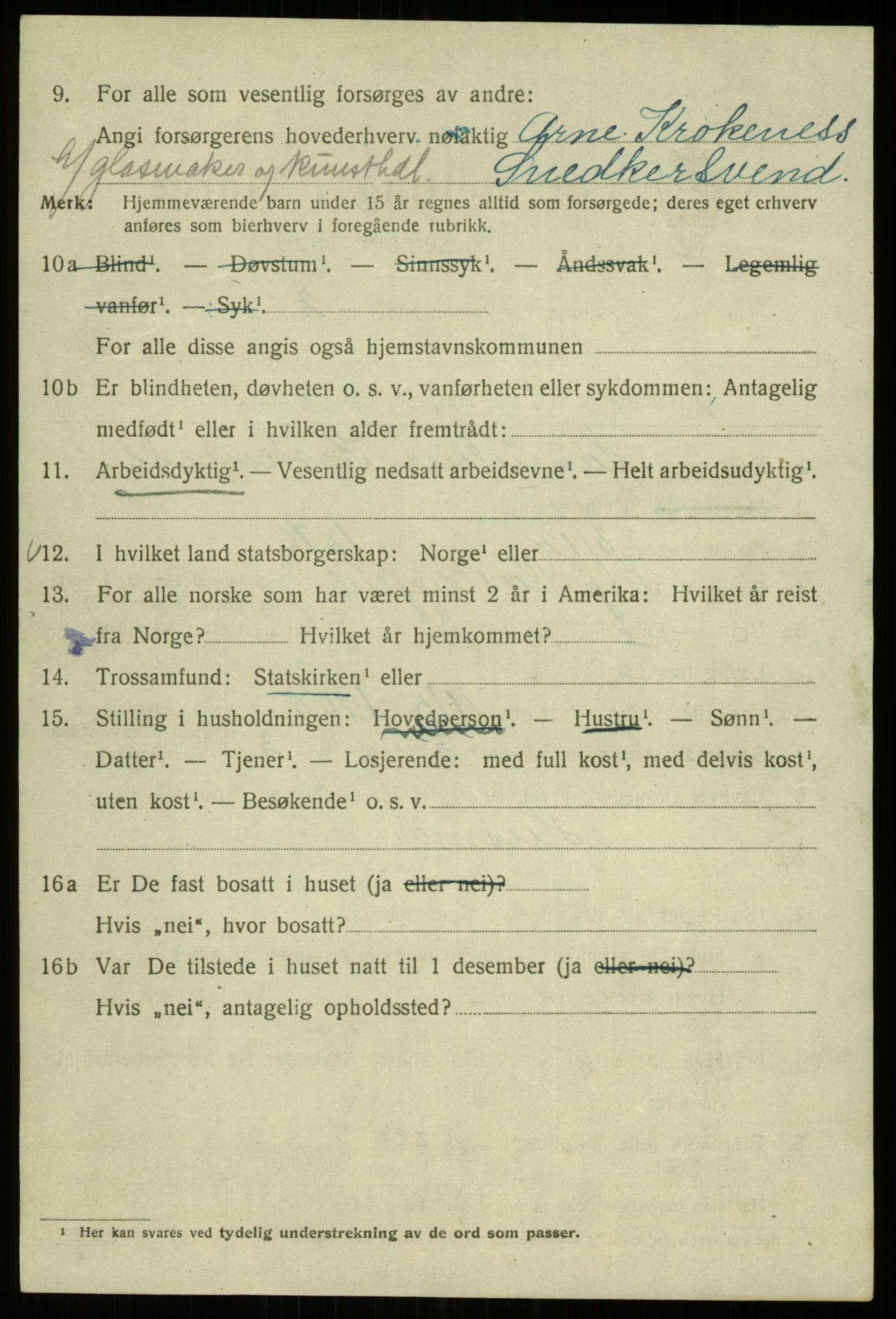 SAB, 1920 census for Bergen, 1920, p. 169895