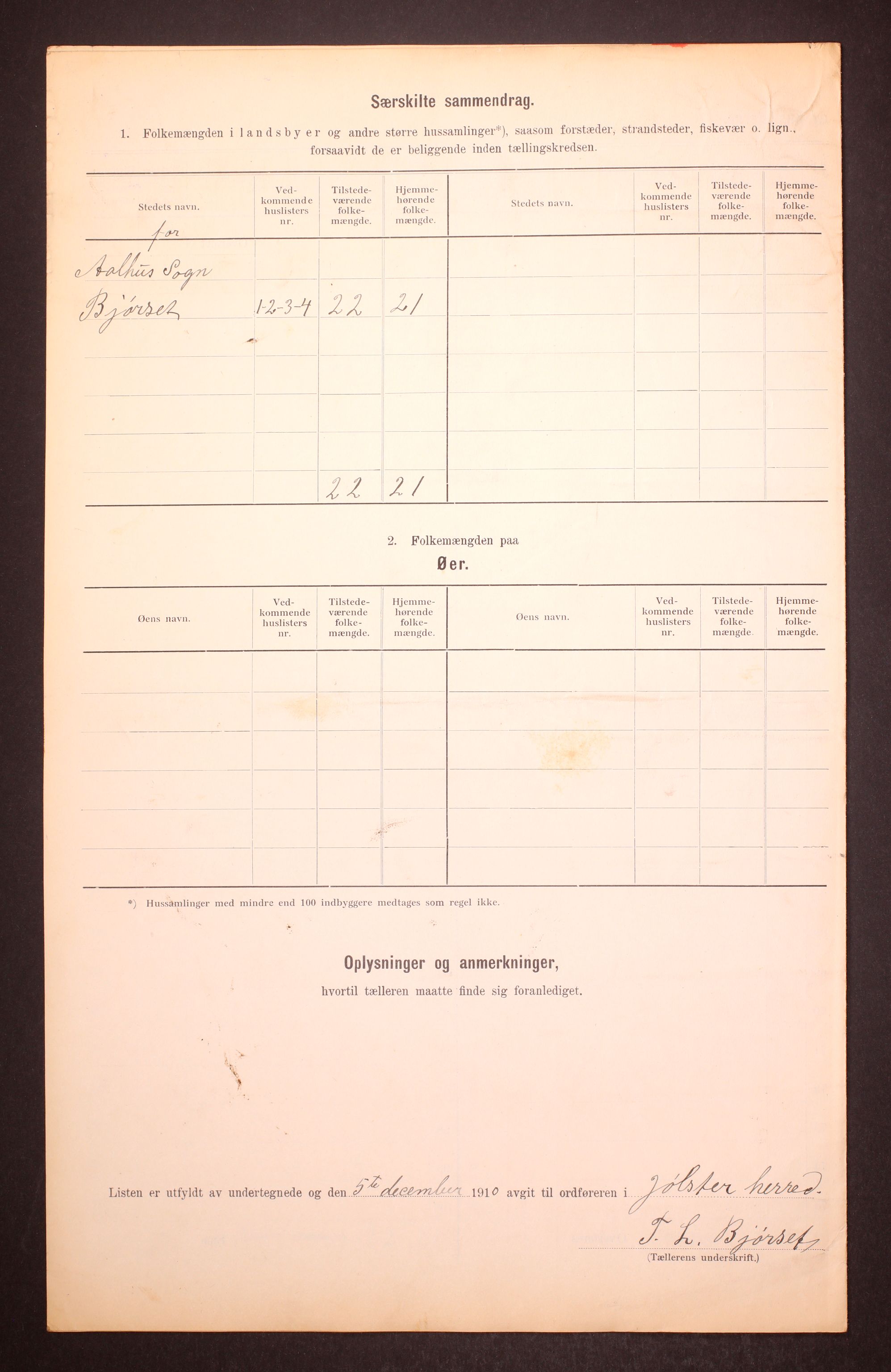 RA, 1910 census for Jølster, 1910, p. 18