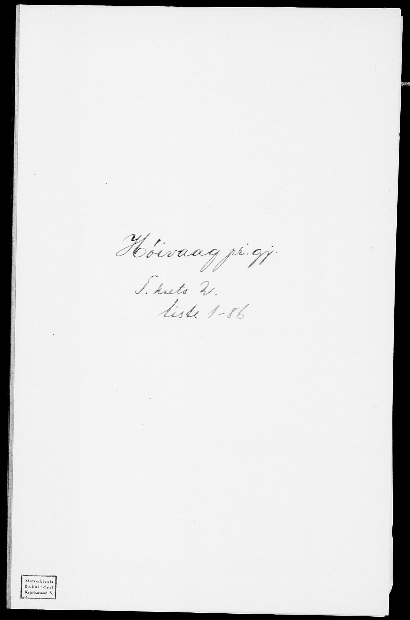 SAK, 1875 census for 0927P Høvåg, 1875, p. 168