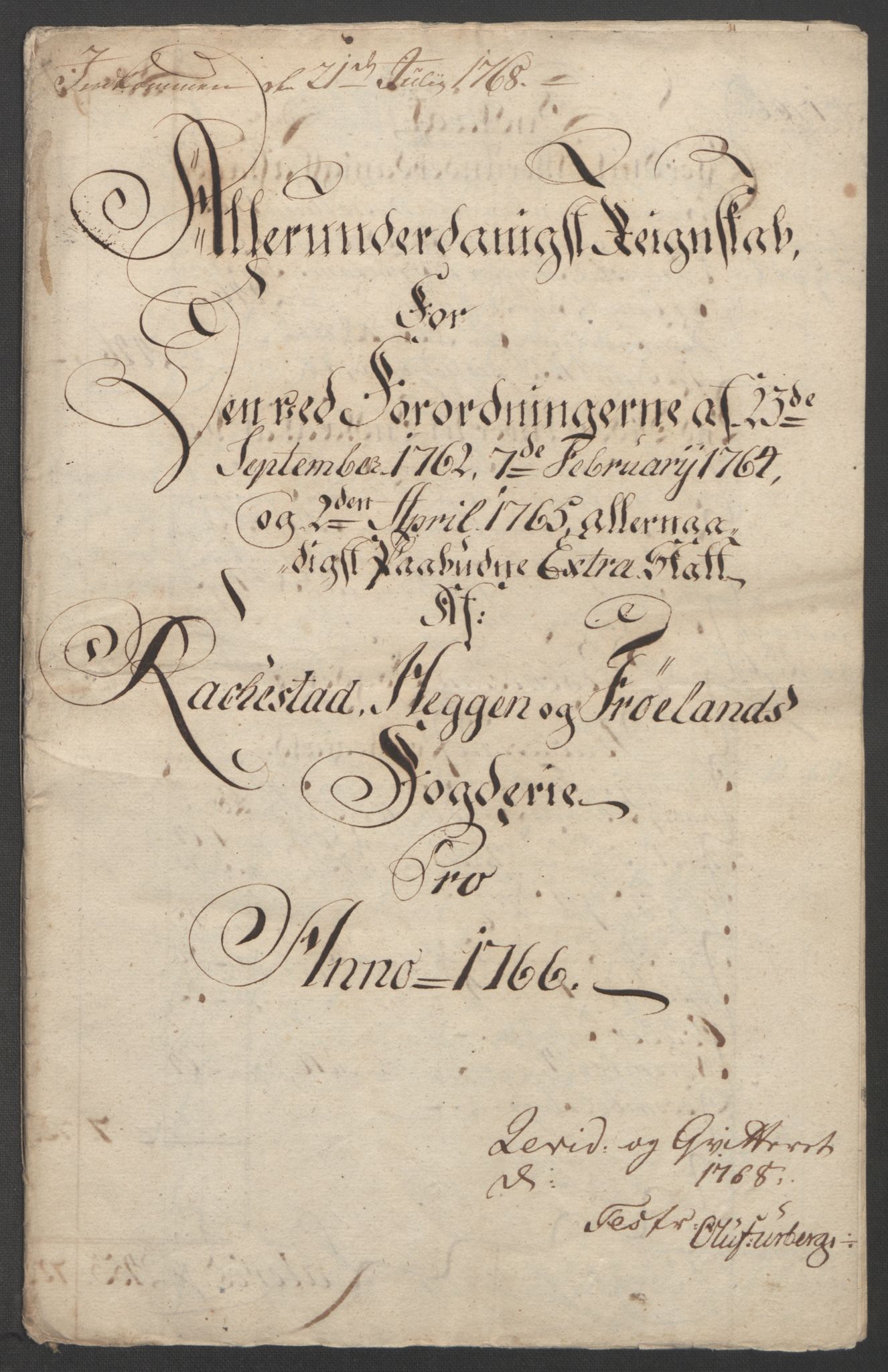 Rentekammeret inntil 1814, Reviderte regnskaper, Fogderegnskap, RA/EA-4092/R07/L0413: Ekstraskatten Rakkestad, Heggen og Frøland, 1762-1772, p. 306