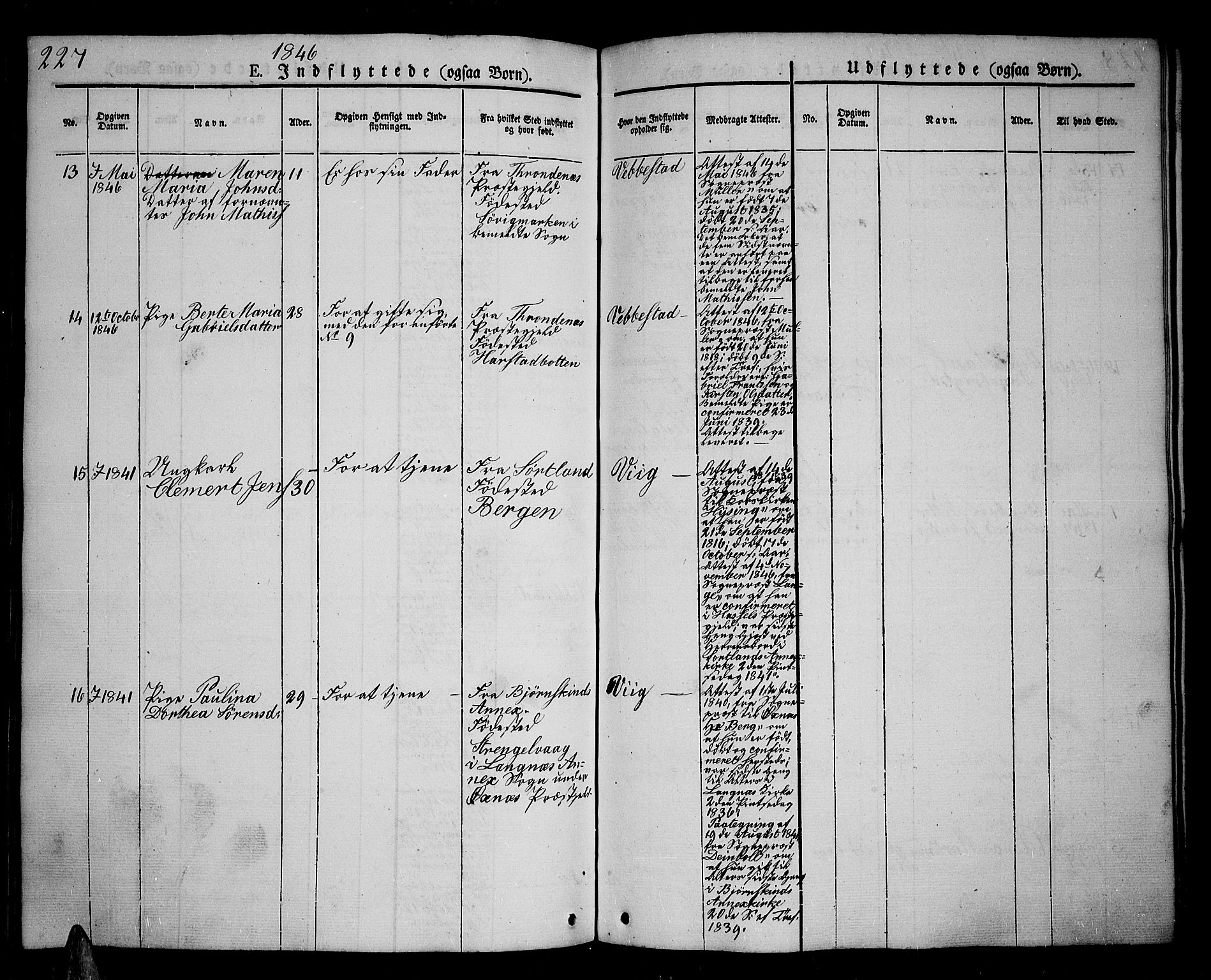 Kvæfjord sokneprestkontor, AV/SATØ-S-1323/G/Ga/Gab/L0002klokker: Parish register (copy) no. 2, 1841-1855, p. 227