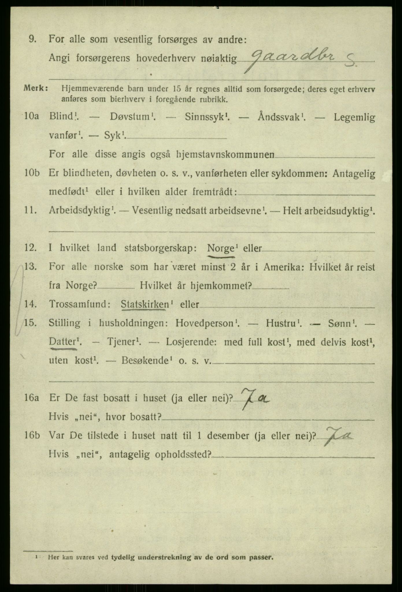 SAB, 1920 census for Manger, 1920, p. 5432