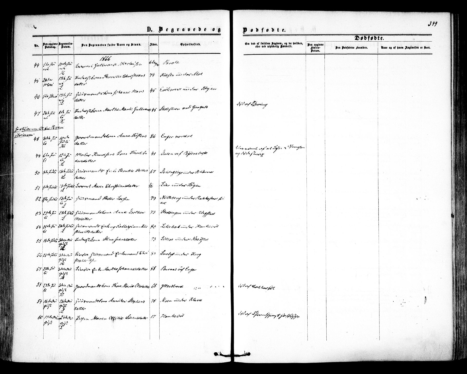 Høland prestekontor Kirkebøker, AV/SAO-A-10346a/F/Fa/L0011: Parish register (official) no. I 11, 1862-1869, p. 349