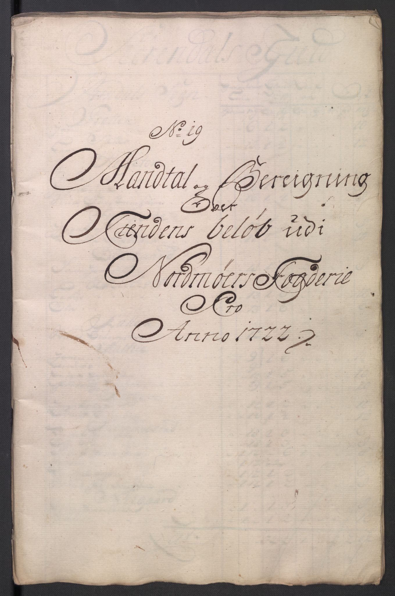 Rentekammeret inntil 1814, Reviderte regnskaper, Fogderegnskap, RA/EA-4092/R56/L3755: Fogderegnskap Nordmøre, 1722, p. 179