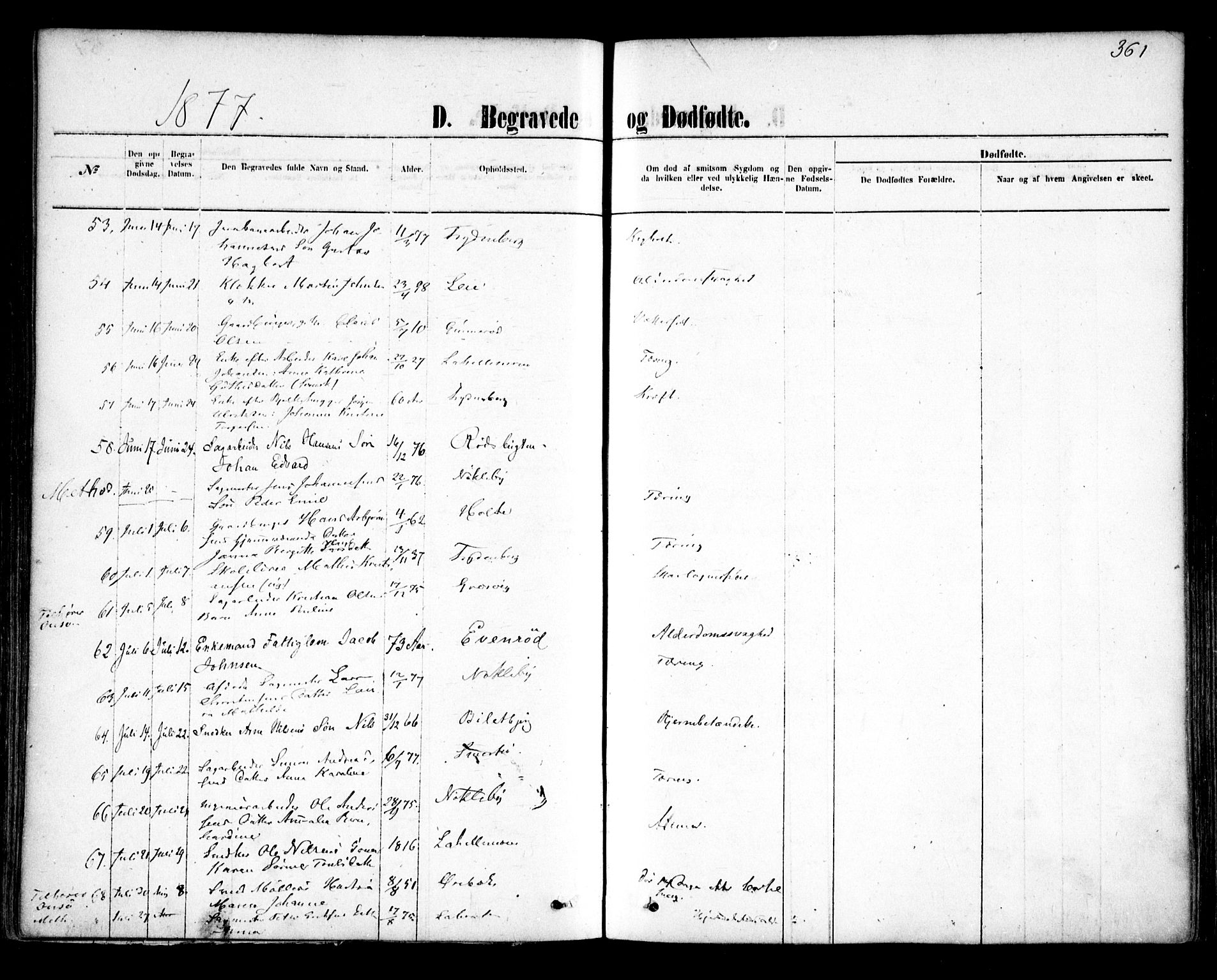 Glemmen prestekontor Kirkebøker, AV/SAO-A-10908/F/Fa/L0009: Parish register (official) no. 9, 1871-1878, p. 361