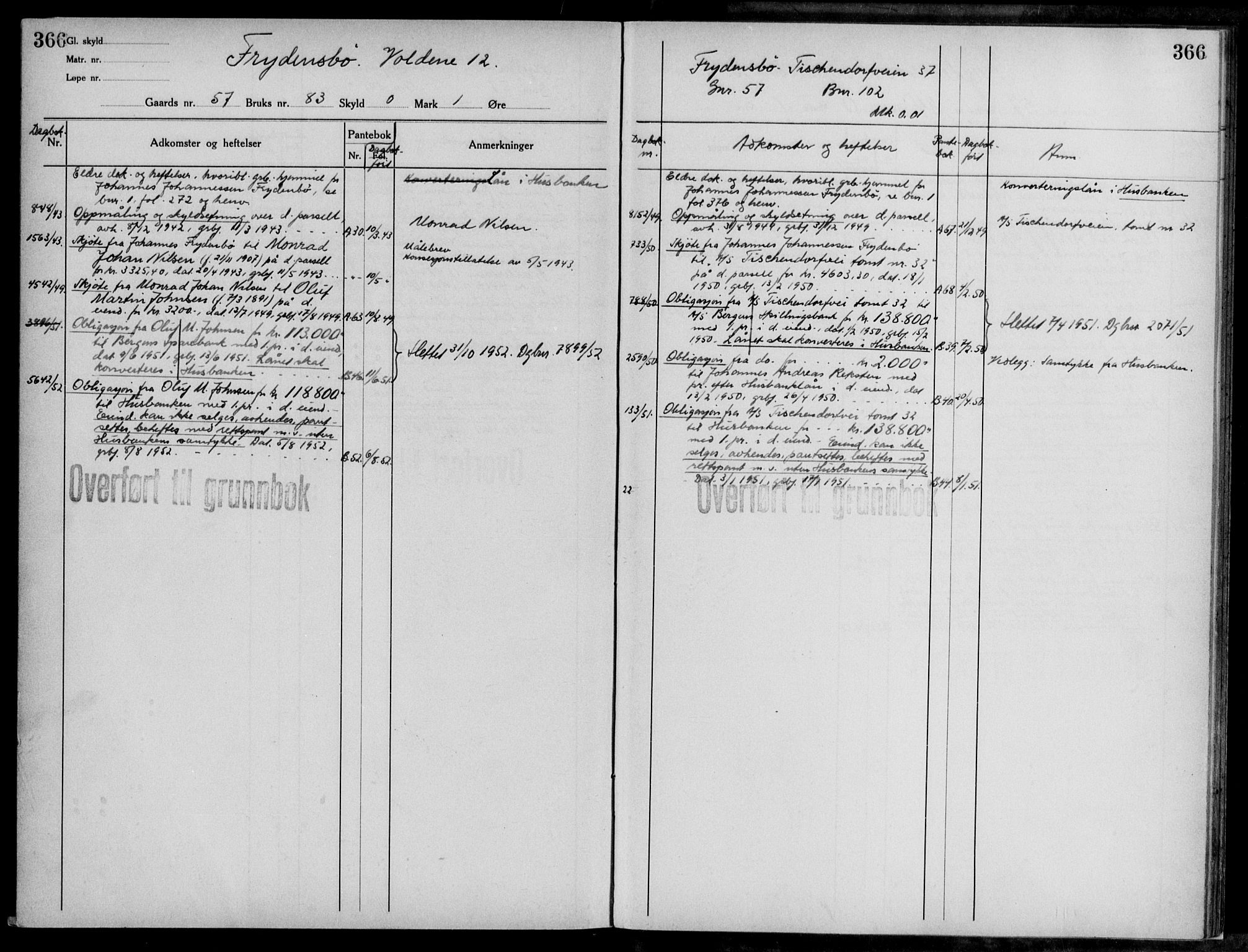 Midhordland sorenskriveri, AV/SAB-A-3001/1/G/Ga/Gab/L0117: Mortgage register no. II.A.b.117, p. 366