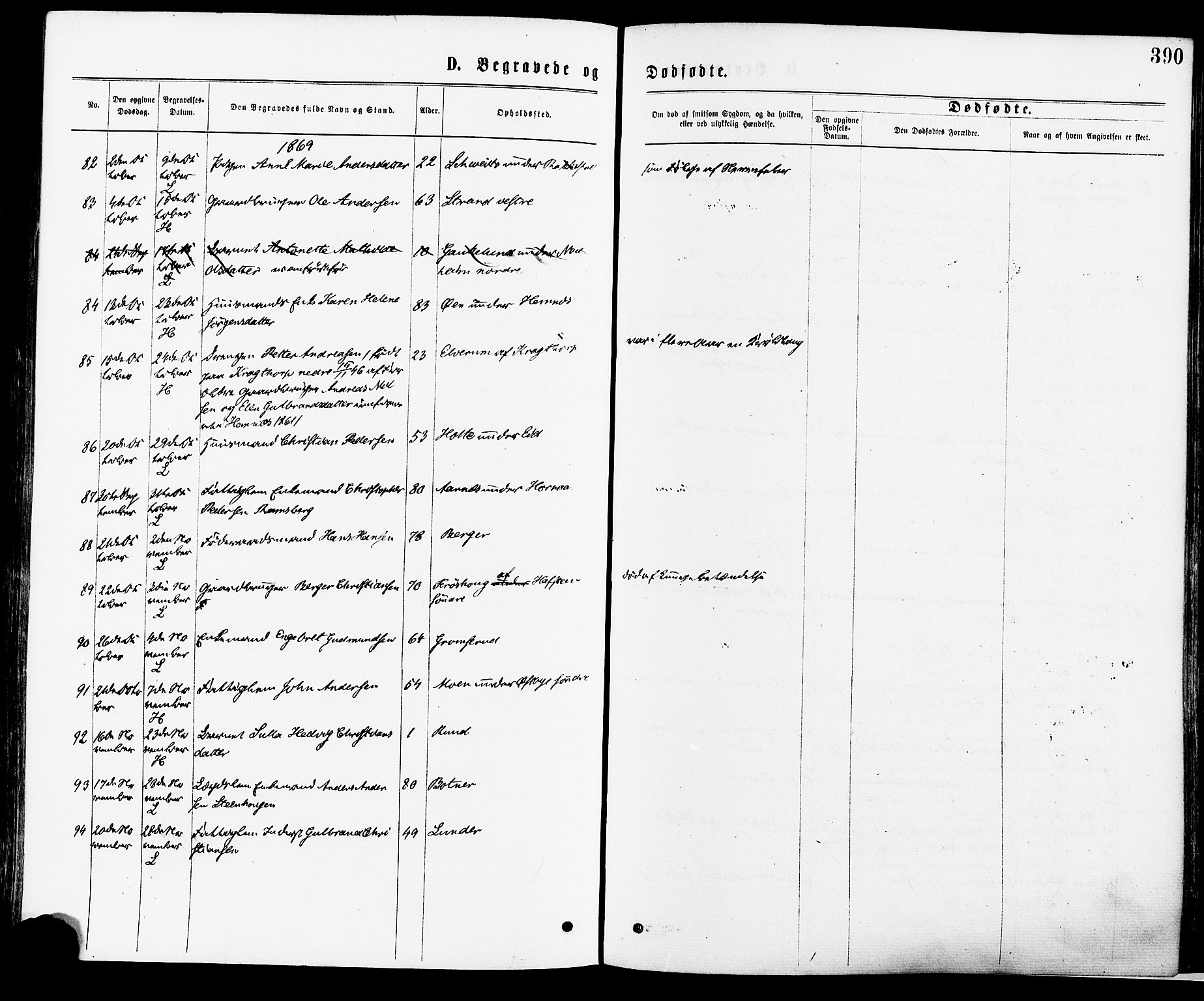 Høland prestekontor Kirkebøker, AV/SAO-A-10346a/F/Fa/L0012.a: Parish register (official) no. I 12A, 1869-1879, p. 390