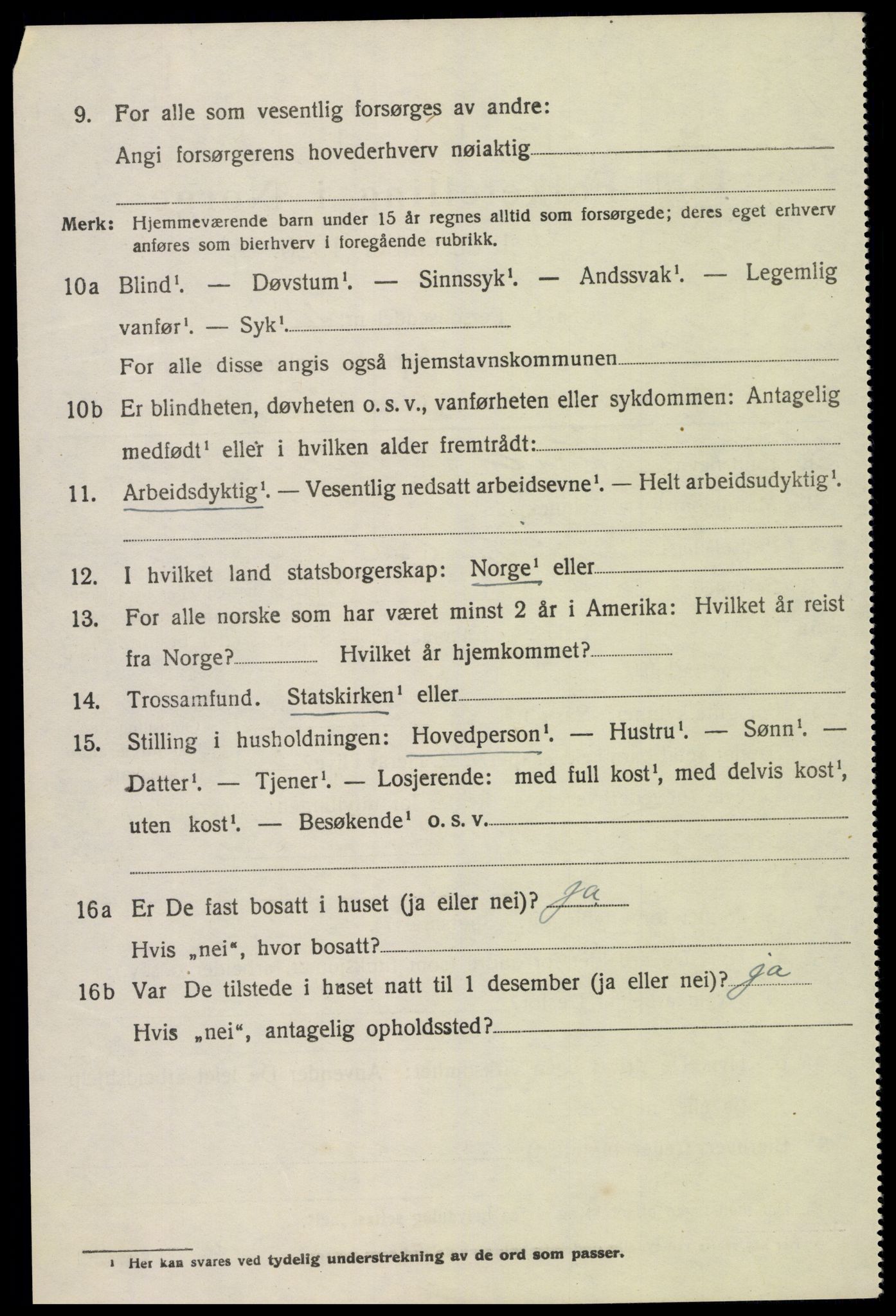 SAK, 1920 census for Åmli, 1920, p. 2072