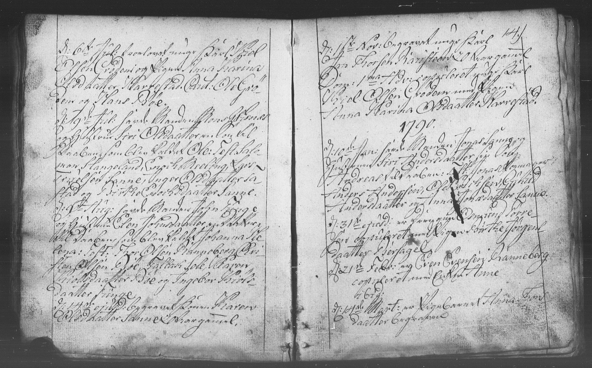 Domkirken sokneprestkontor, SAST/A-101812/001/30/30BB/L0006: Parish register (copy) no. B 6, 1783-1815, p. 14