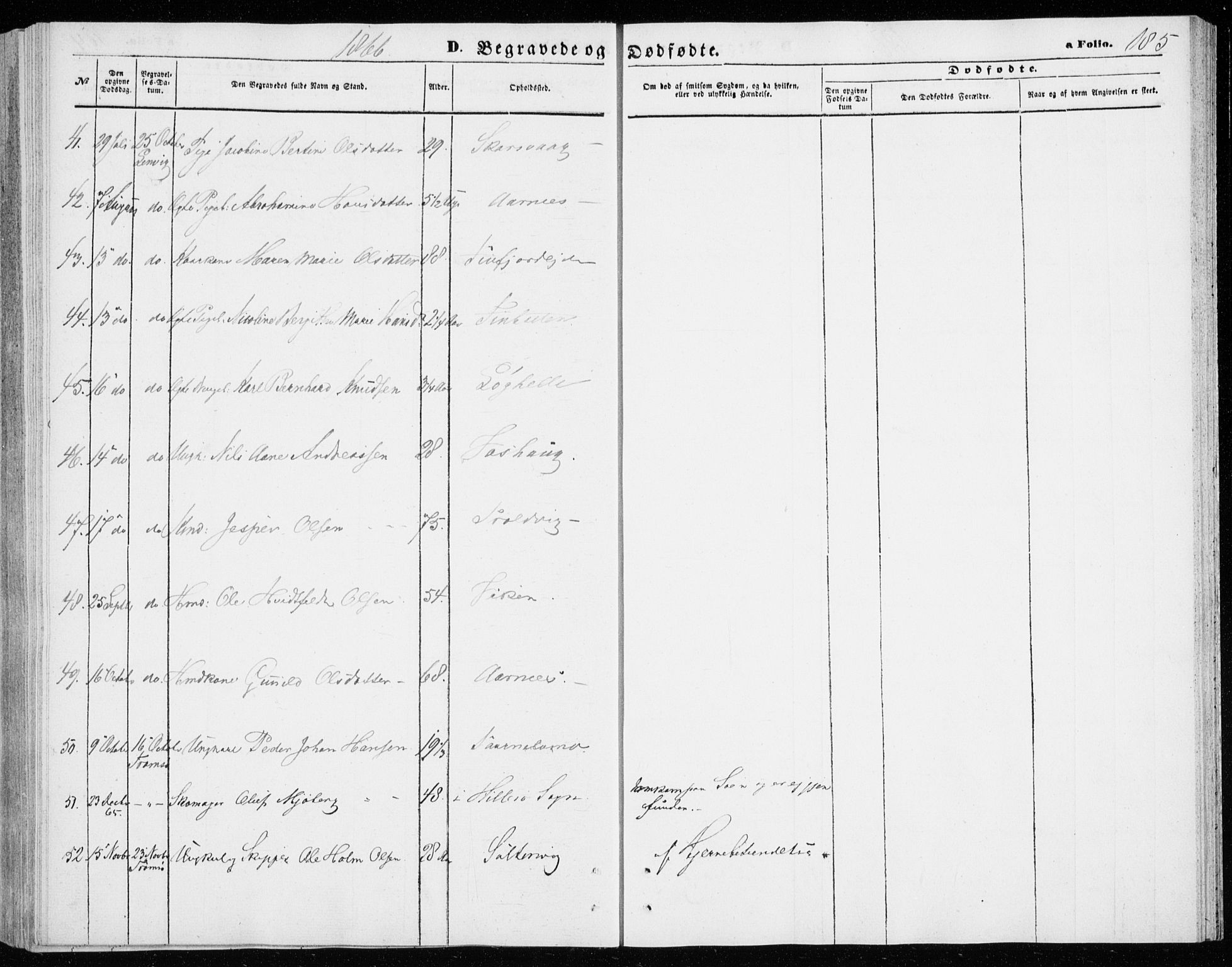 Lenvik sokneprestembete, AV/SATØ-S-1310/H/Ha/Haa/L0009kirke: Parish register (official) no. 9, 1866-1873, p. 185