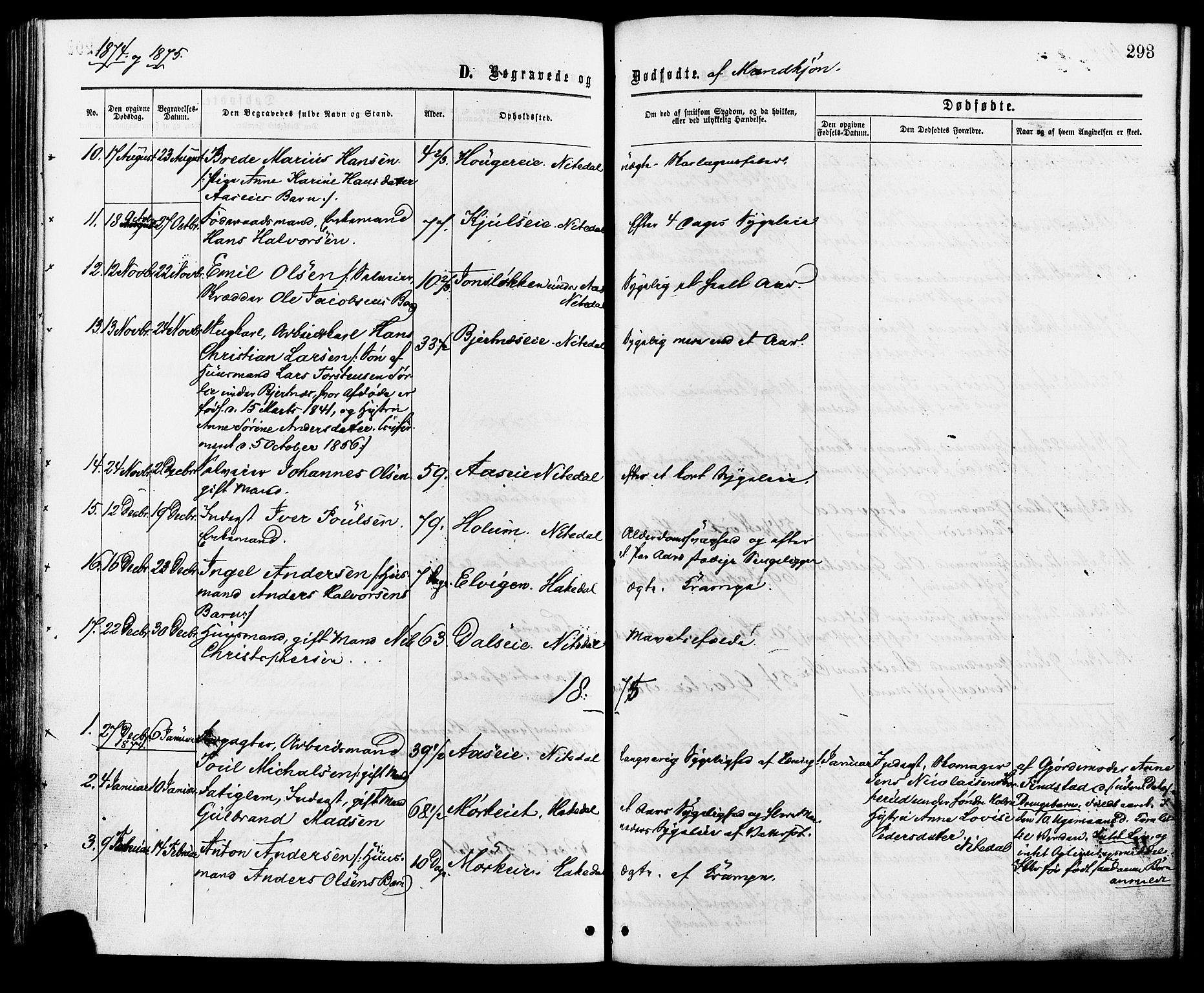 Nittedal prestekontor Kirkebøker, AV/SAO-A-10365a/F/Fa/L0006: Parish register (official) no. I 6, 1863-1878, p. 293