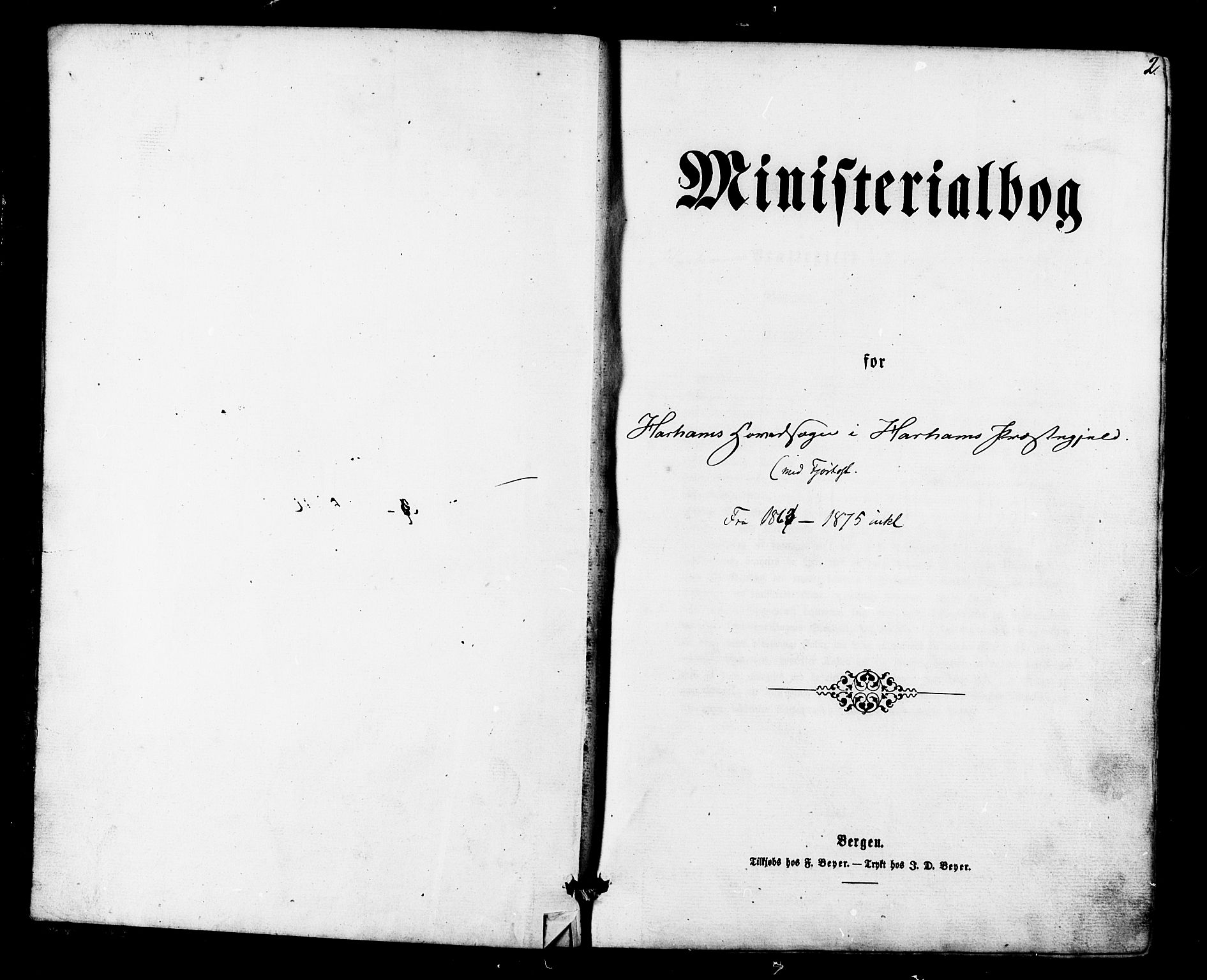 Ministerialprotokoller, klokkerbøker og fødselsregistre - Møre og Romsdal, SAT/A-1454/536/L0498: Parish register (official) no. 536A07, 1862-1875, p. 2