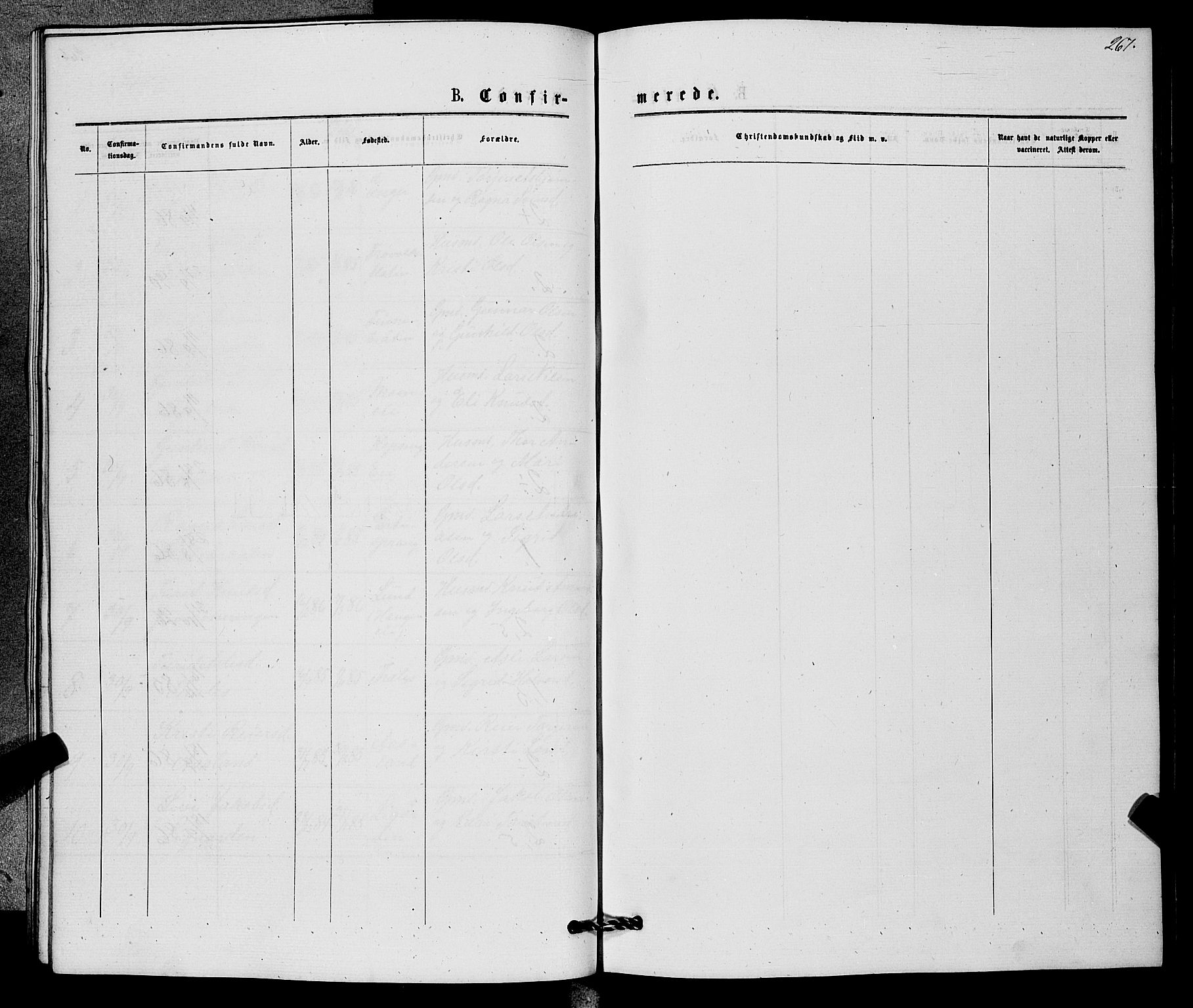 Sigdal kirkebøker, SAKO/A-245/G/Gb/L0002: Parish register (copy) no. II 2, 1875-1900, p. 267