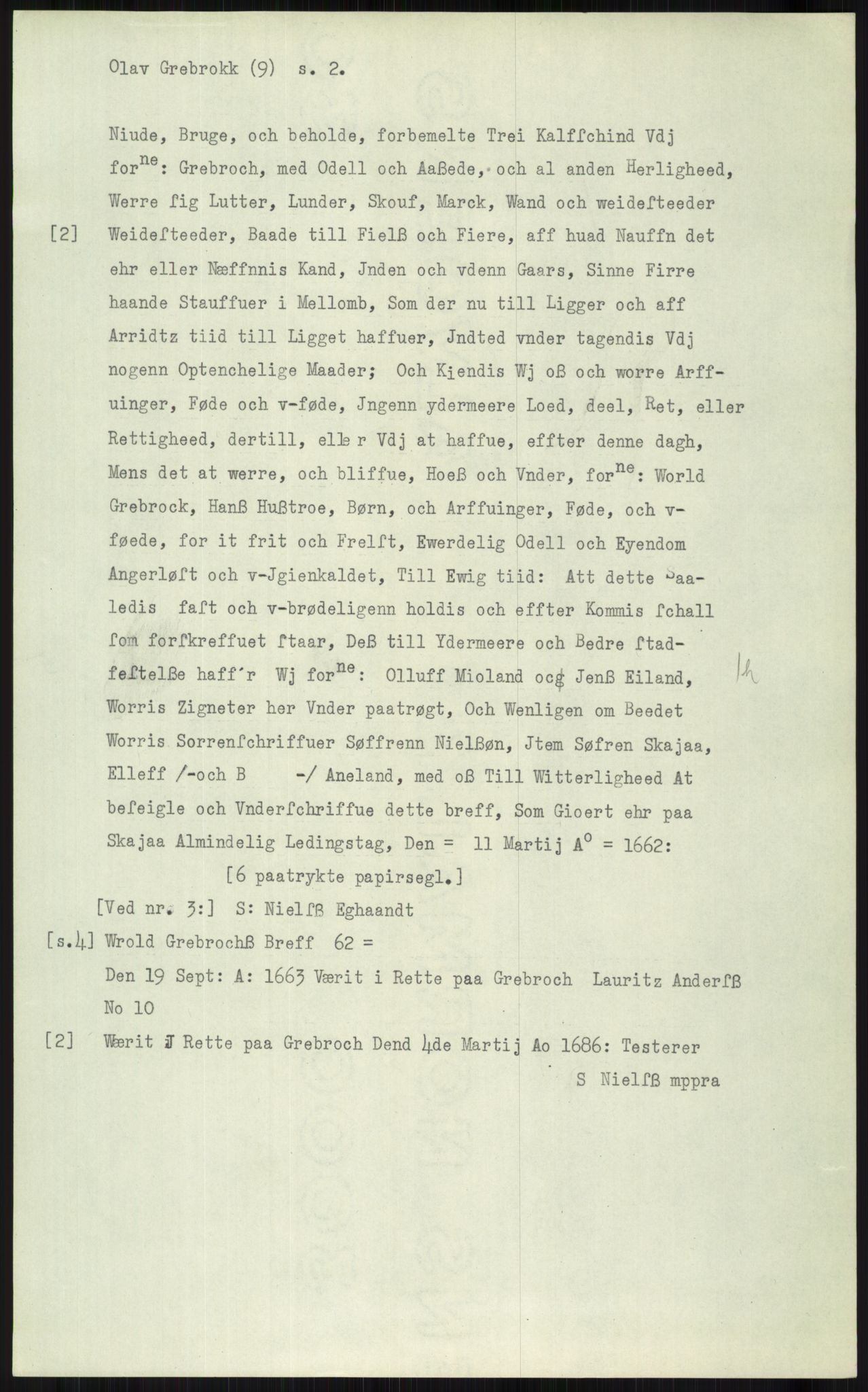 Samlinger til kildeutgivelse, Diplomavskriftsamlingen, AV/RA-EA-4053/H/Ha, p. 2418