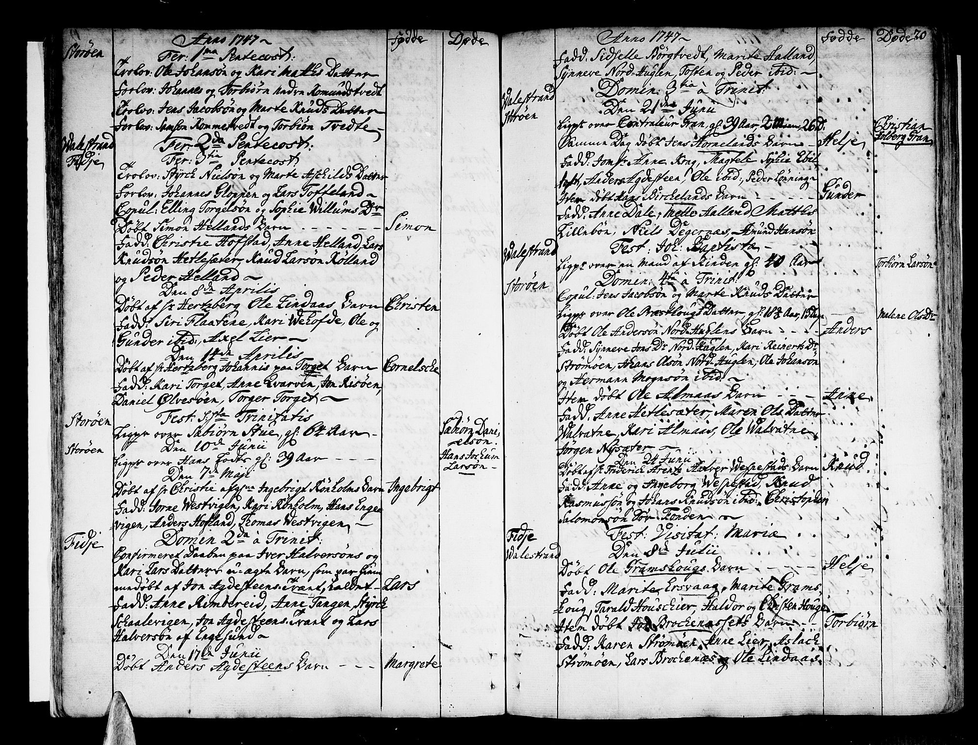 Stord sokneprestembete, AV/SAB-A-78201/H/Haa: Parish register (official) no. A 2, 1744-1777, p. 20