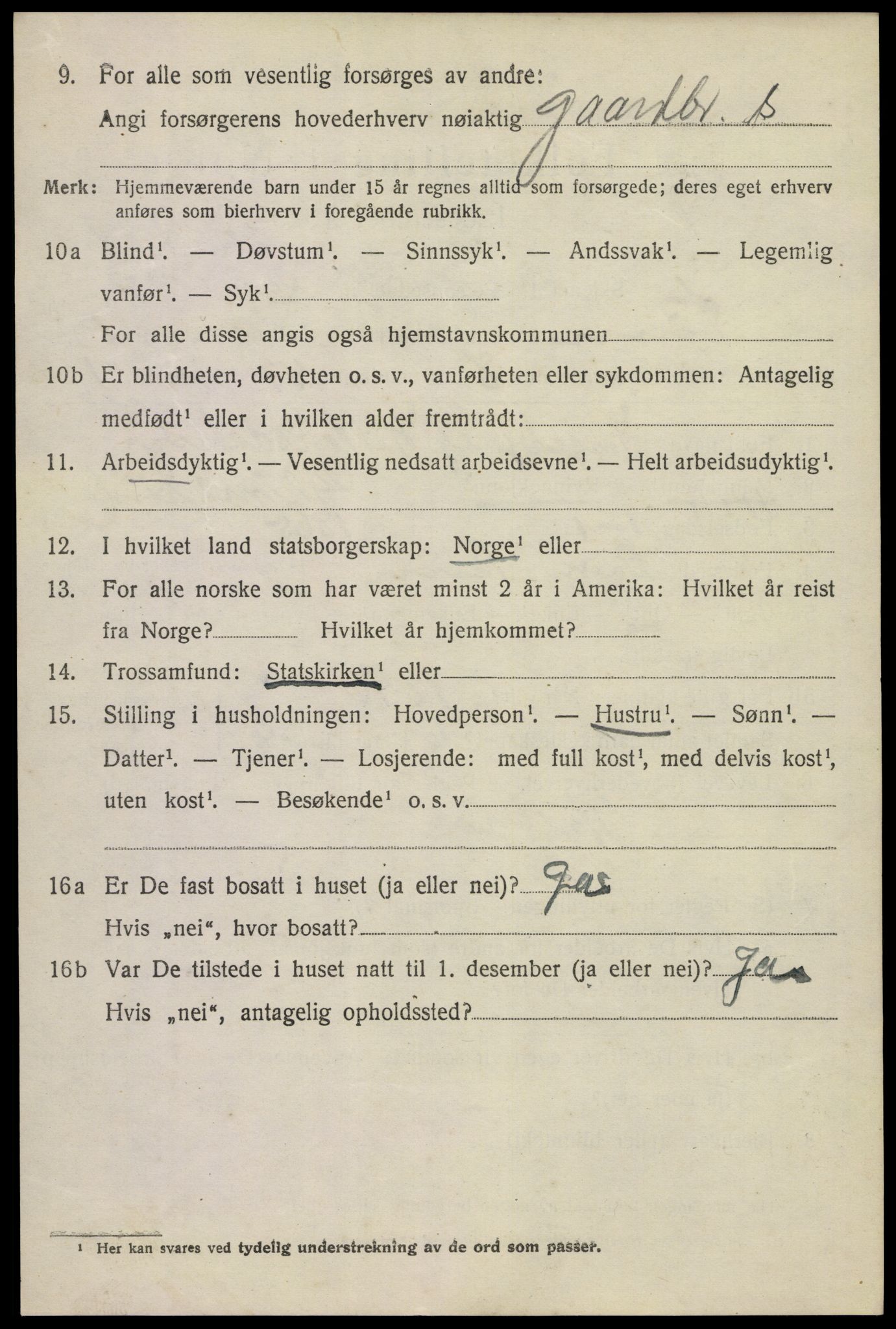 SAKO, 1920 census for Tinn, 1920, p. 2777