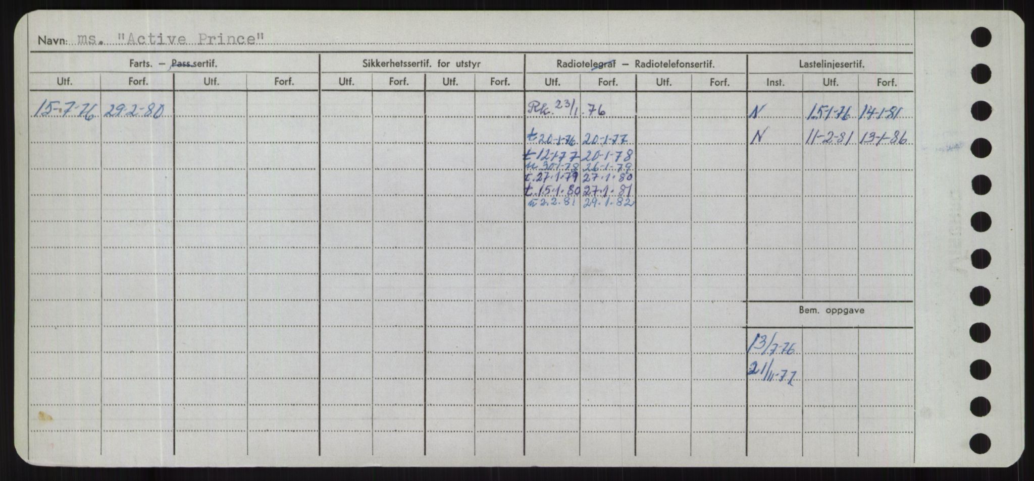 Sjøfartsdirektoratet med forløpere, Skipsmålingen, RA/S-1627/H/Hd/L0001: Fartøy, A-Anv, p. 52