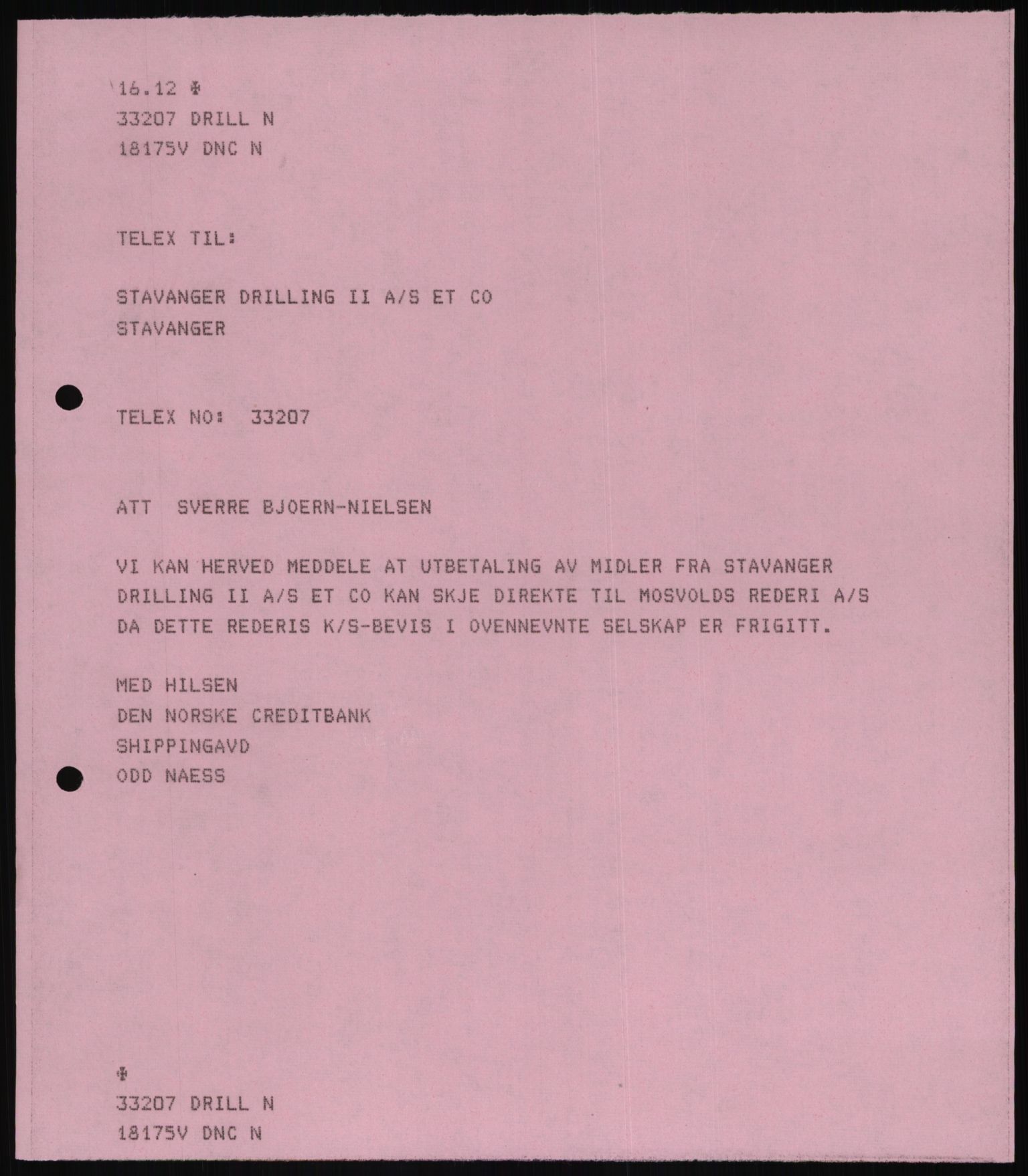 Pa 1503 - Stavanger Drilling AS, AV/SAST-A-101906/D/L0006: Korrespondanse og saksdokumenter, 1974-1984, p. 308