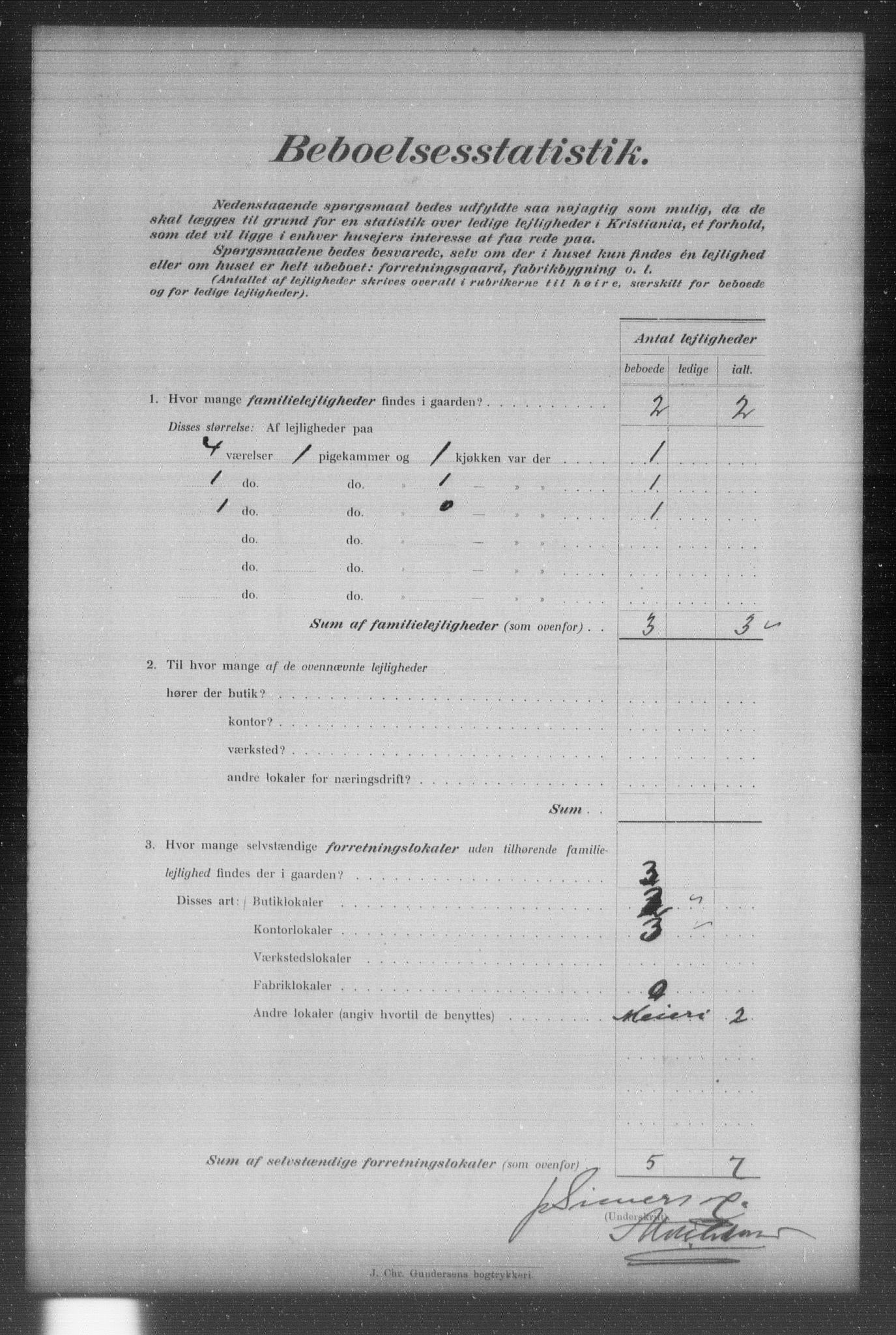 OBA, Municipal Census 1903 for Kristiania, 1903, p. 16264