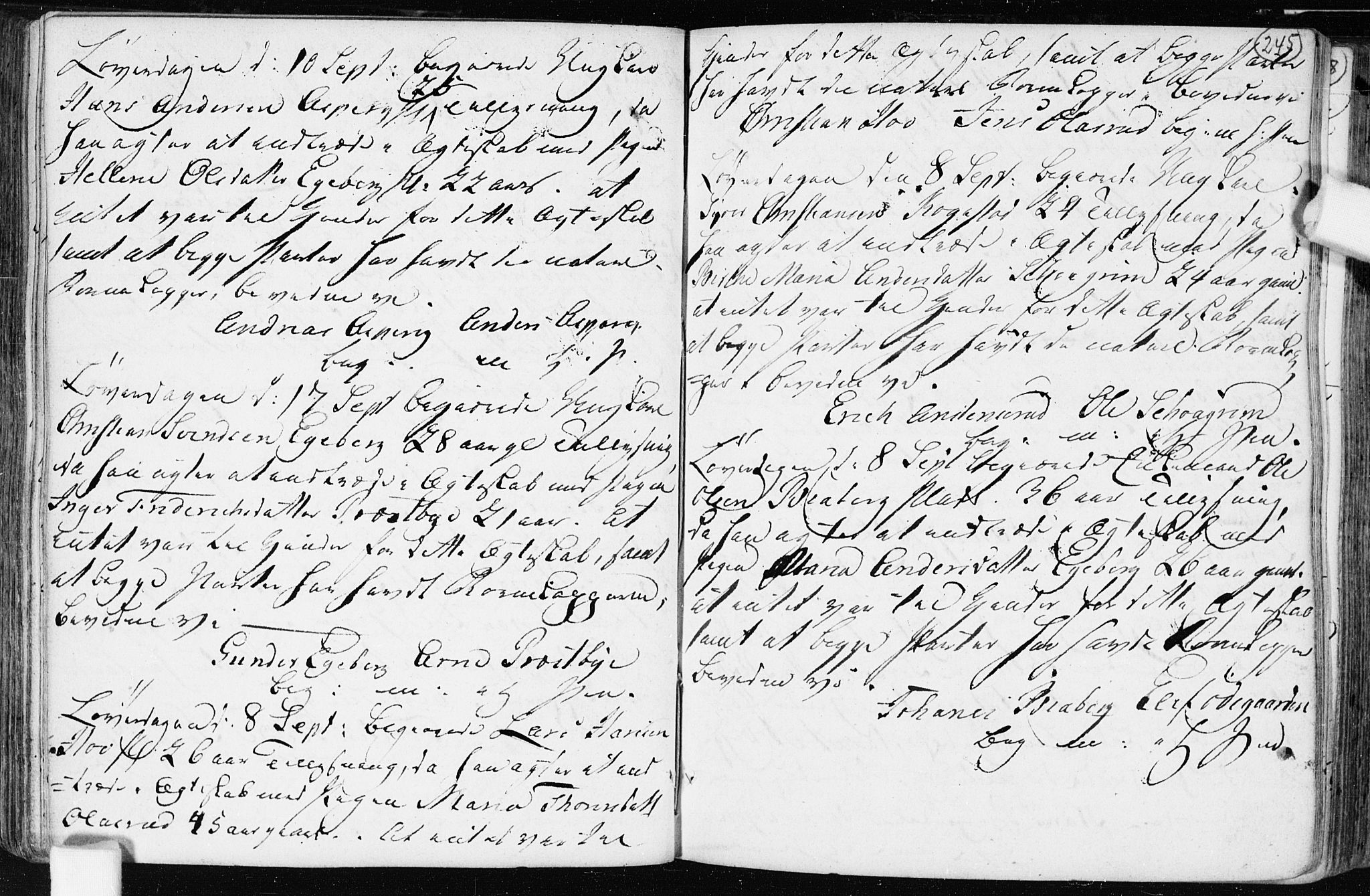 Spydeberg prestekontor Kirkebøker, AV/SAO-A-10924/F/Fa/L0003: Parish register (official) no. I 3, 1778-1814, p. 245