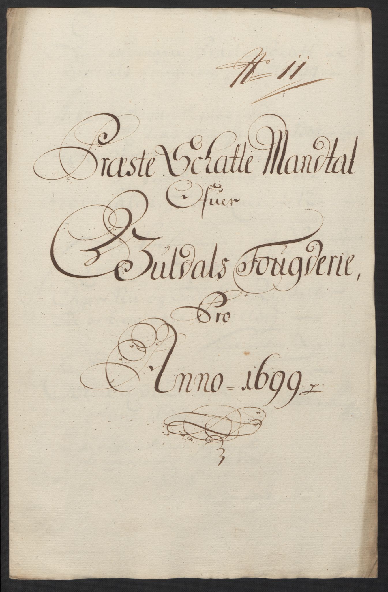 Rentekammeret inntil 1814, Reviderte regnskaper, Fogderegnskap, AV/RA-EA-4092/R60/L3949: Fogderegnskap Orkdal og Gauldal, 1699, p. 349