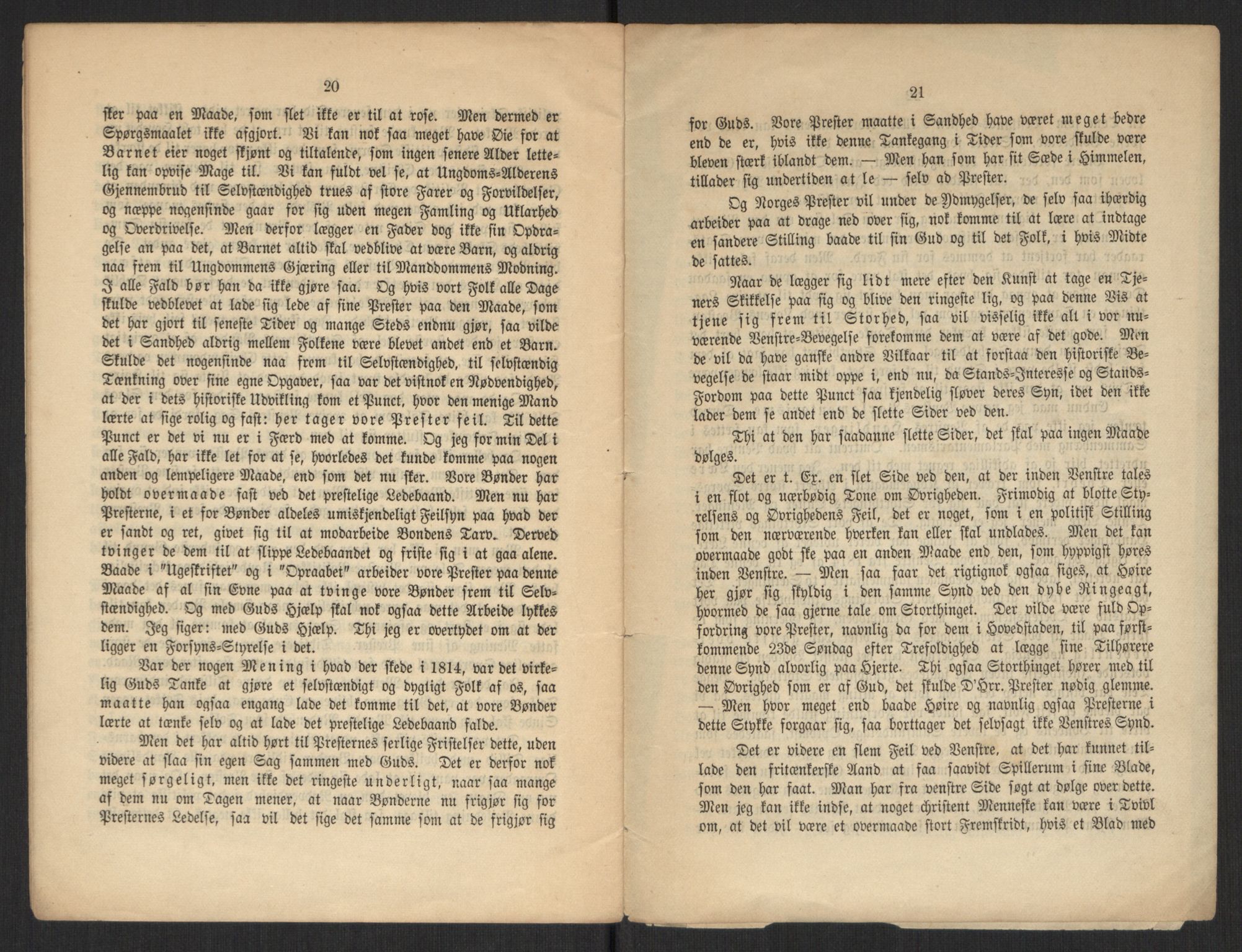 Venstres Hovedorganisasjon, RA/PA-0876/X/L0001: De eldste skrifter, 1860-1936, p. 416