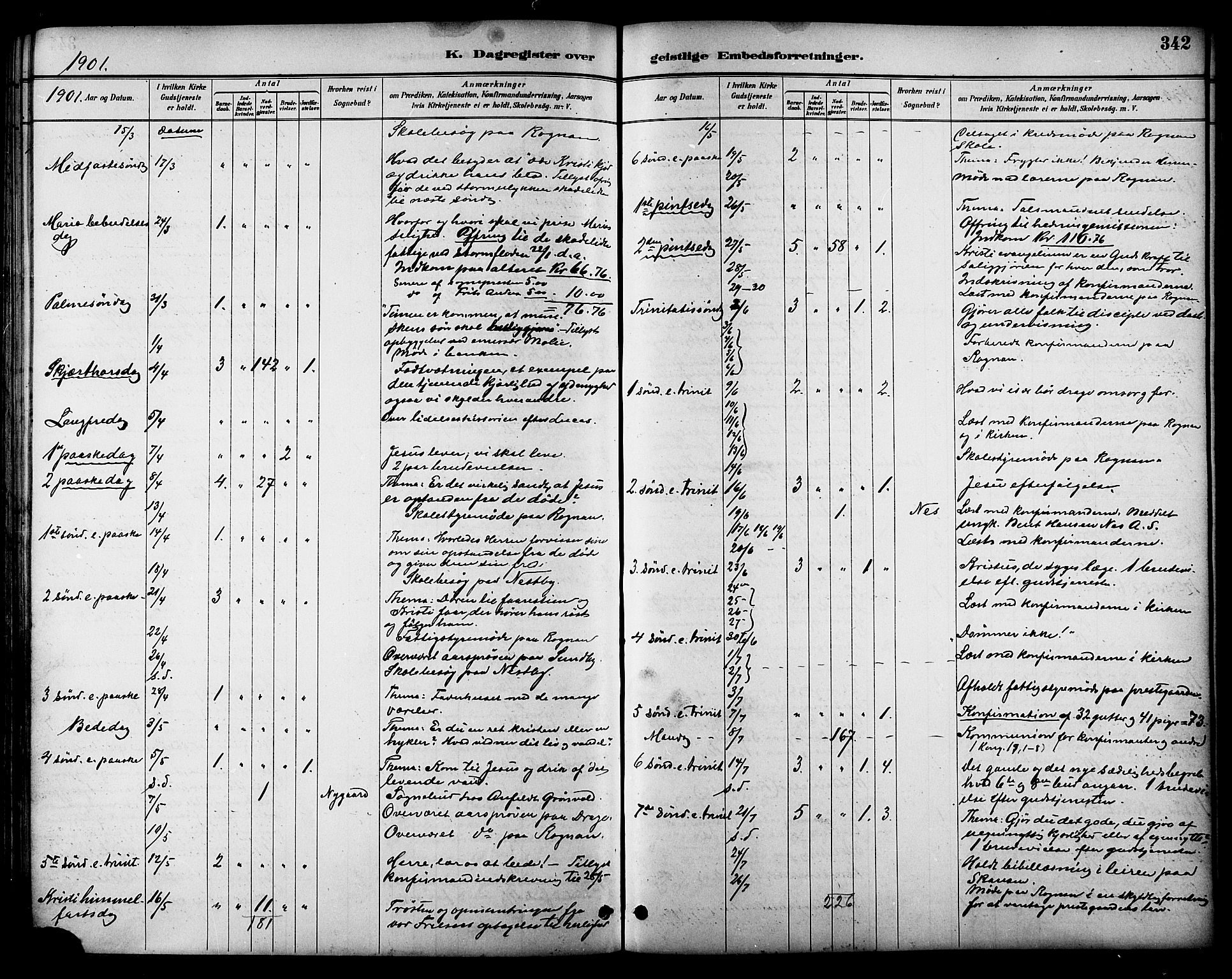 Ministerialprotokoller, klokkerbøker og fødselsregistre - Nordland, AV/SAT-A-1459/847/L0669: Parish register (official) no. 847A09, 1887-1901, p. 342