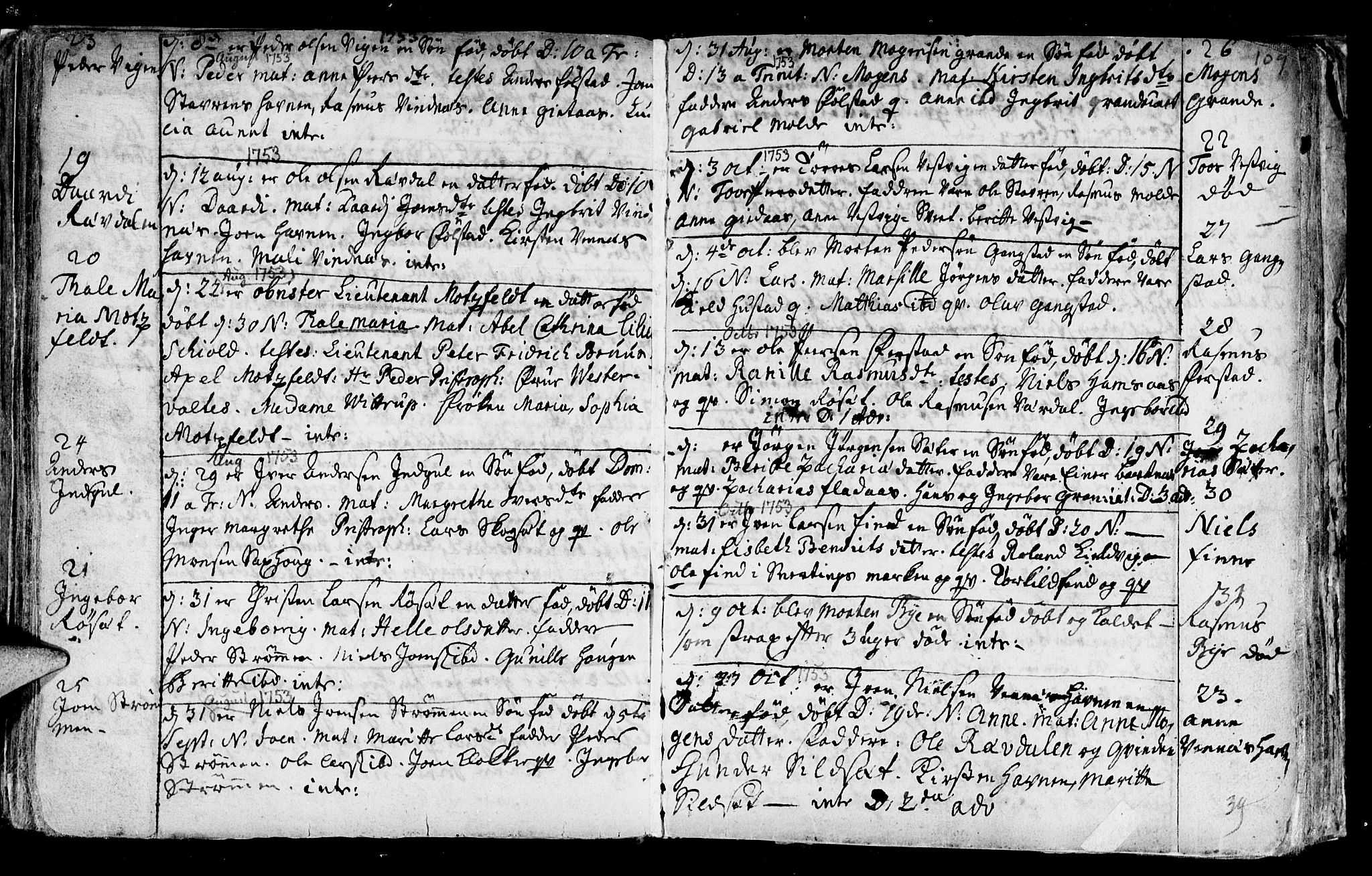 Ministerialprotokoller, klokkerbøker og fødselsregistre - Nord-Trøndelag, SAT/A-1458/730/L0272: Parish register (official) no. 730A01, 1733-1764, p. 109