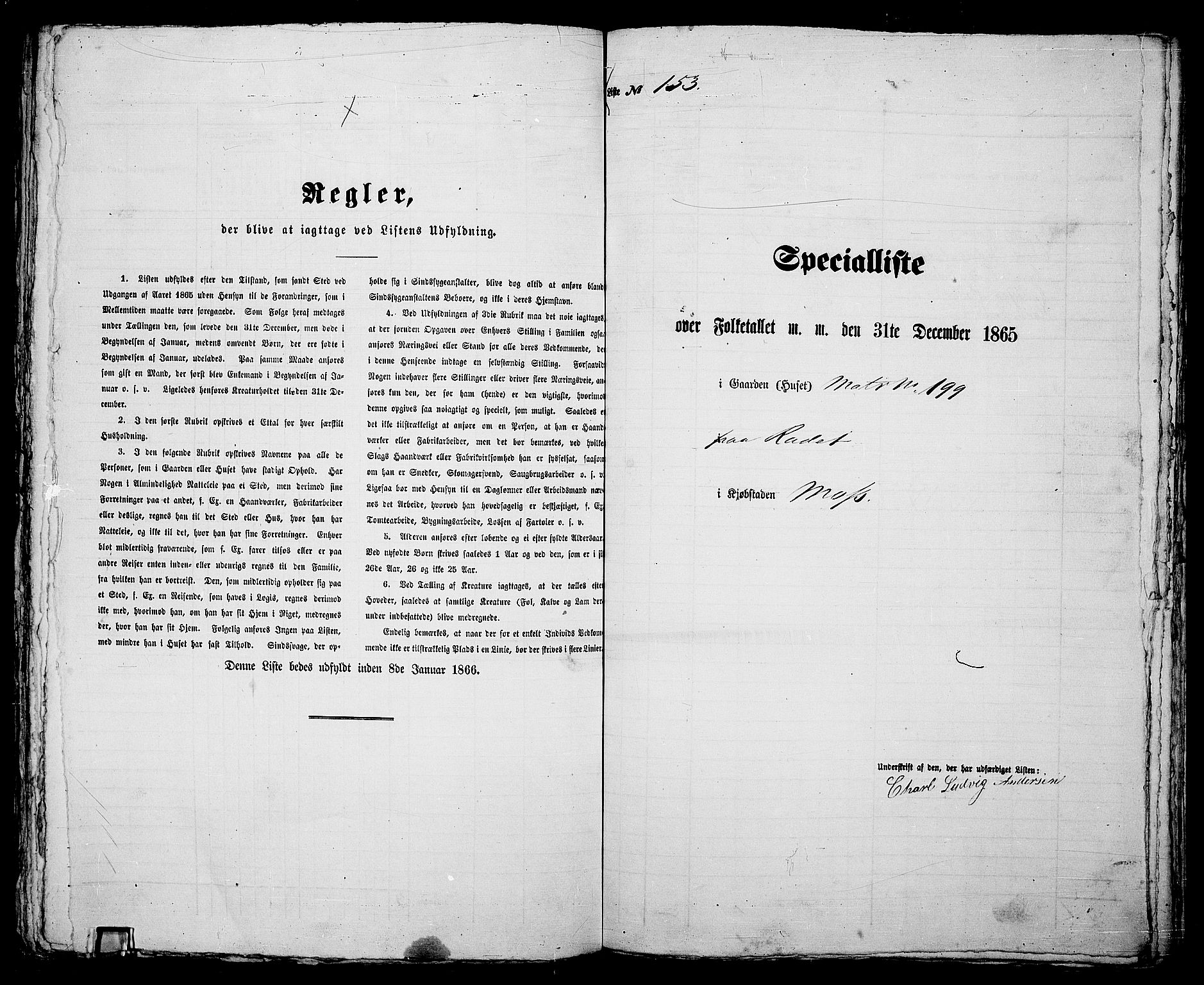 RA, 1865 census for Moss/Moss, 1865, p. 318