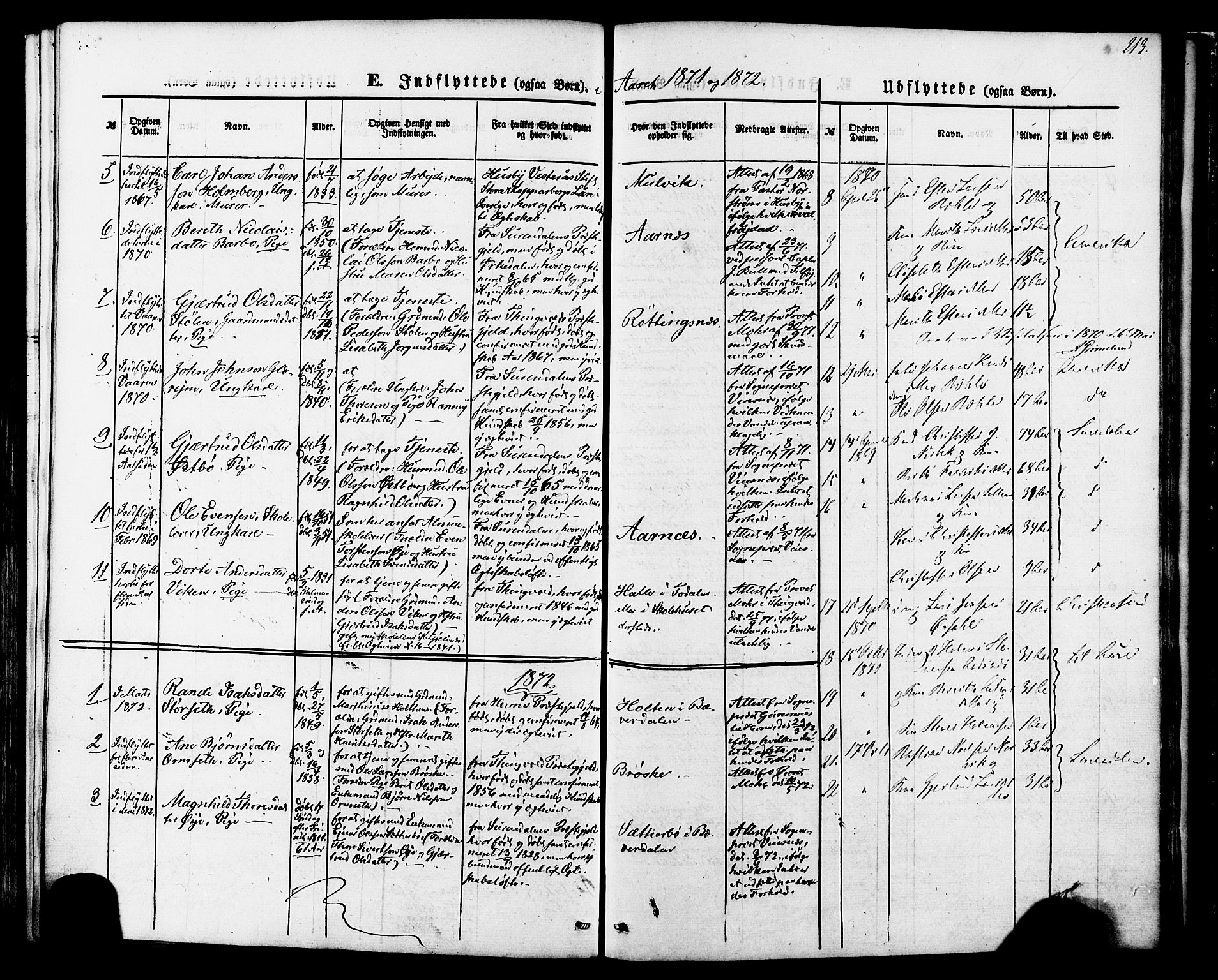 Ministerialprotokoller, klokkerbøker og fødselsregistre - Møre og Romsdal, SAT/A-1454/592/L1027: Parish register (official) no. 592A05, 1865-1878, p. 213