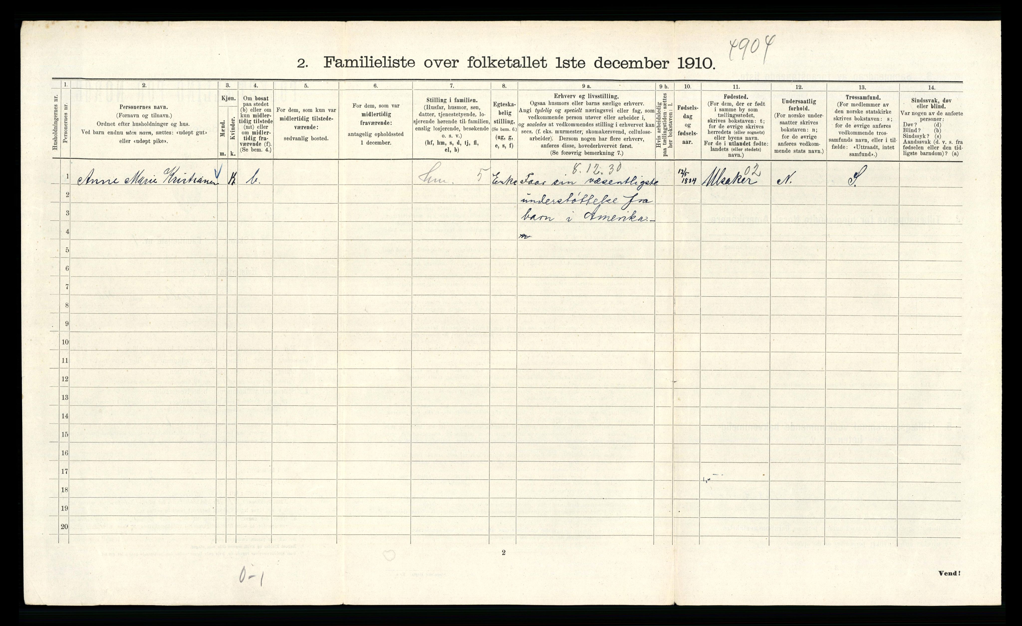 RA, 1910 census for Kristiania, 1910, p. 102318