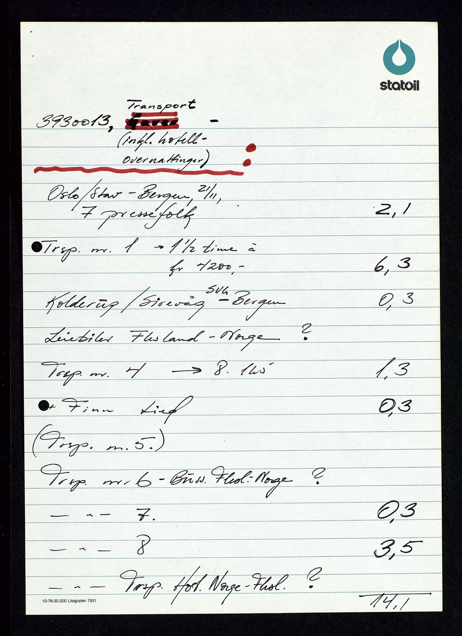 Pa 1339 - Statoil ASA, AV/SAST-A-101656/0001/D/Dm/L0340: Sak- og korrespondanse, 1977-1982, p. 24