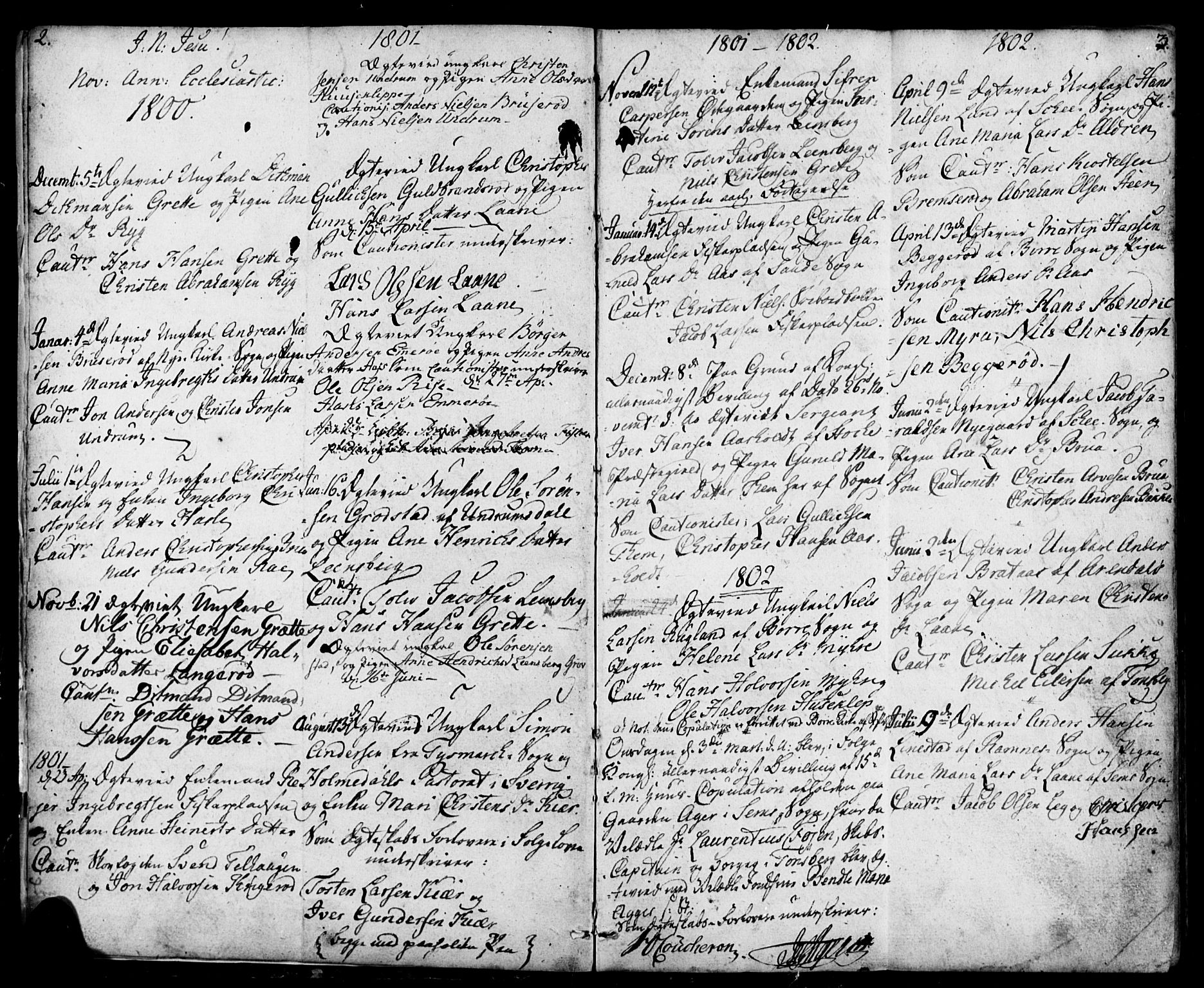 Sem kirkebøker, AV/SAKO-A-5/F/Fa/L0003: Parish register (official) no. I 3, 1799-1814, p. 2-3