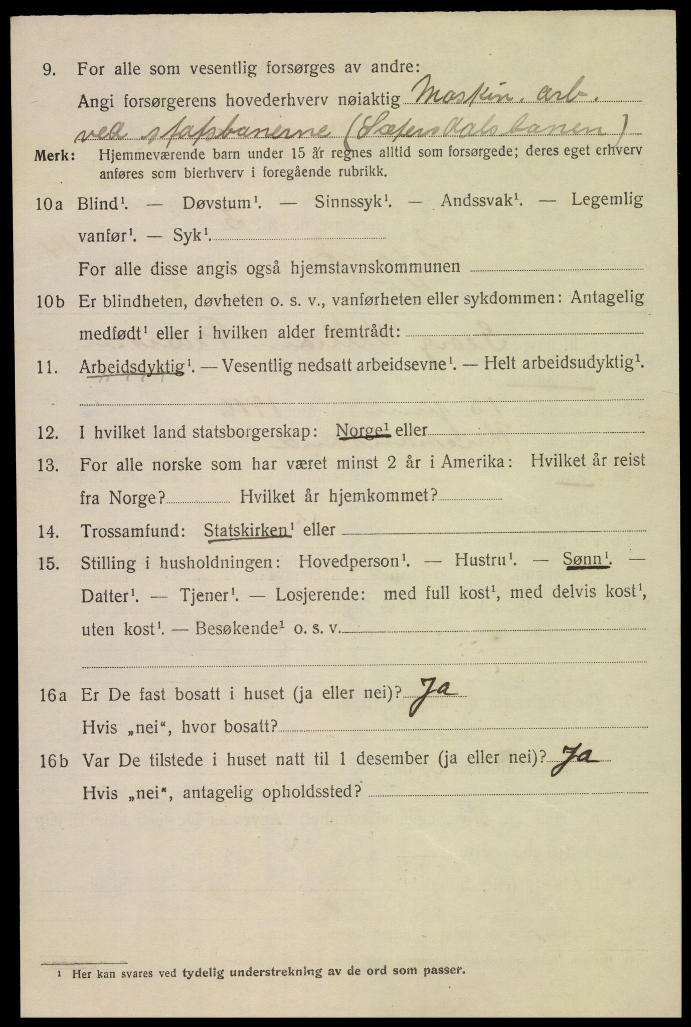 SAK, 1920 census for Kristiansand, 1920, p. 29664