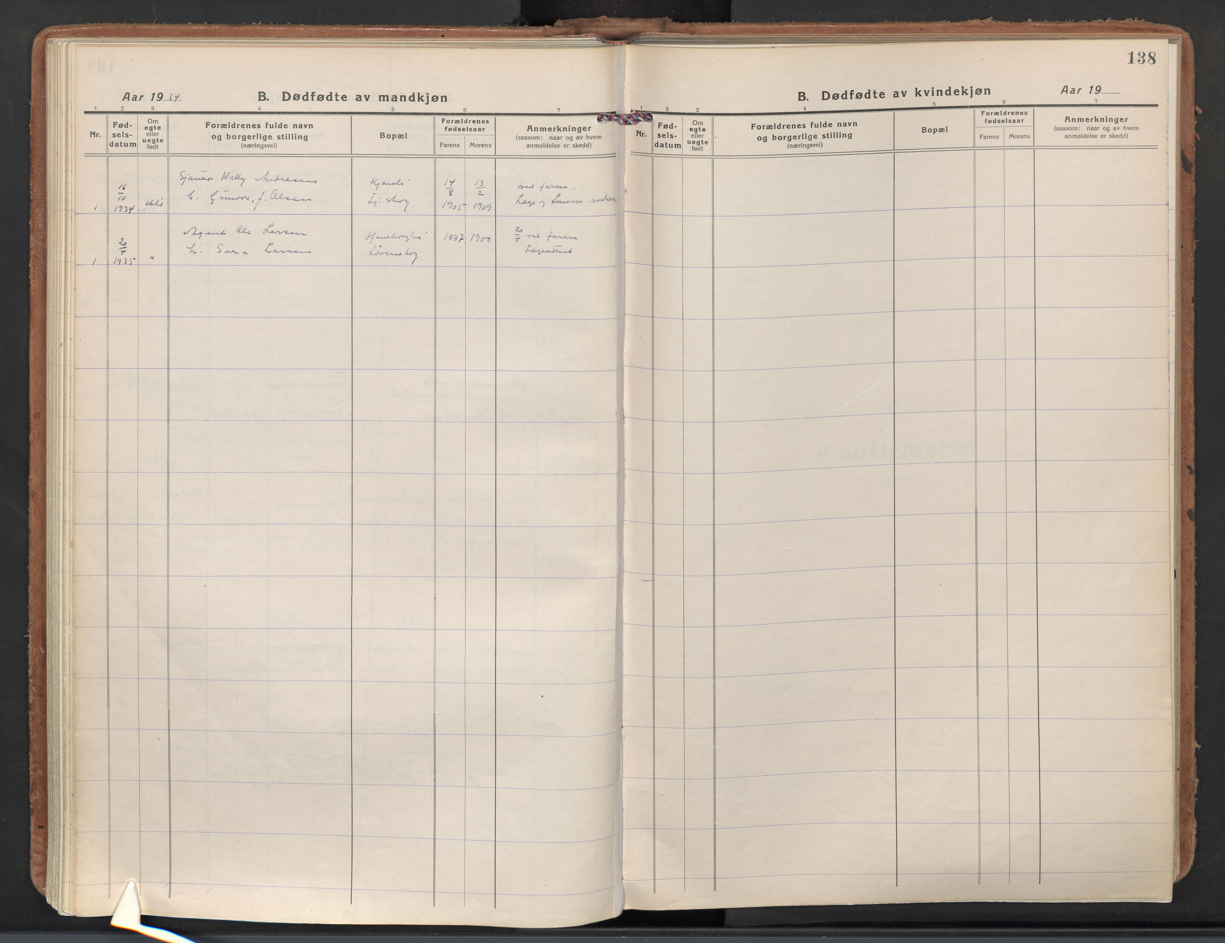 Skedsmo prestekontor Kirkebøker, AV/SAO-A-10033a/F/Fb/L0003: Parish register (official) no. II 3, 1921-1936, p. 138