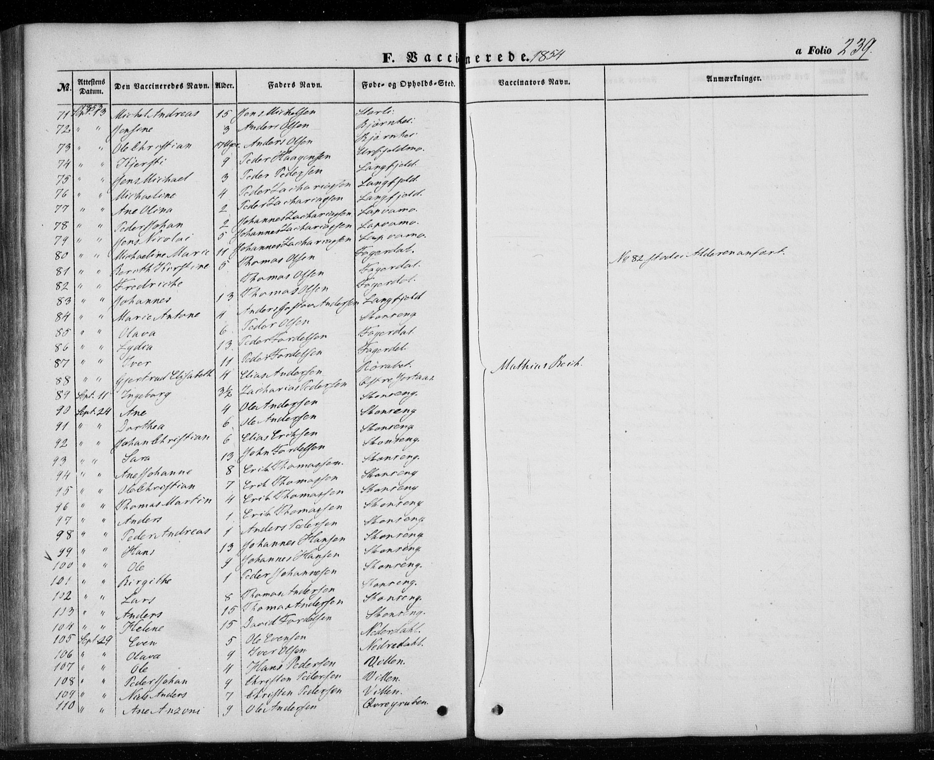 Ministerialprotokoller, klokkerbøker og fødselsregistre - Nordland, SAT/A-1459/827/L0392: Parish register (official) no. 827A04, 1853-1866, p. 239