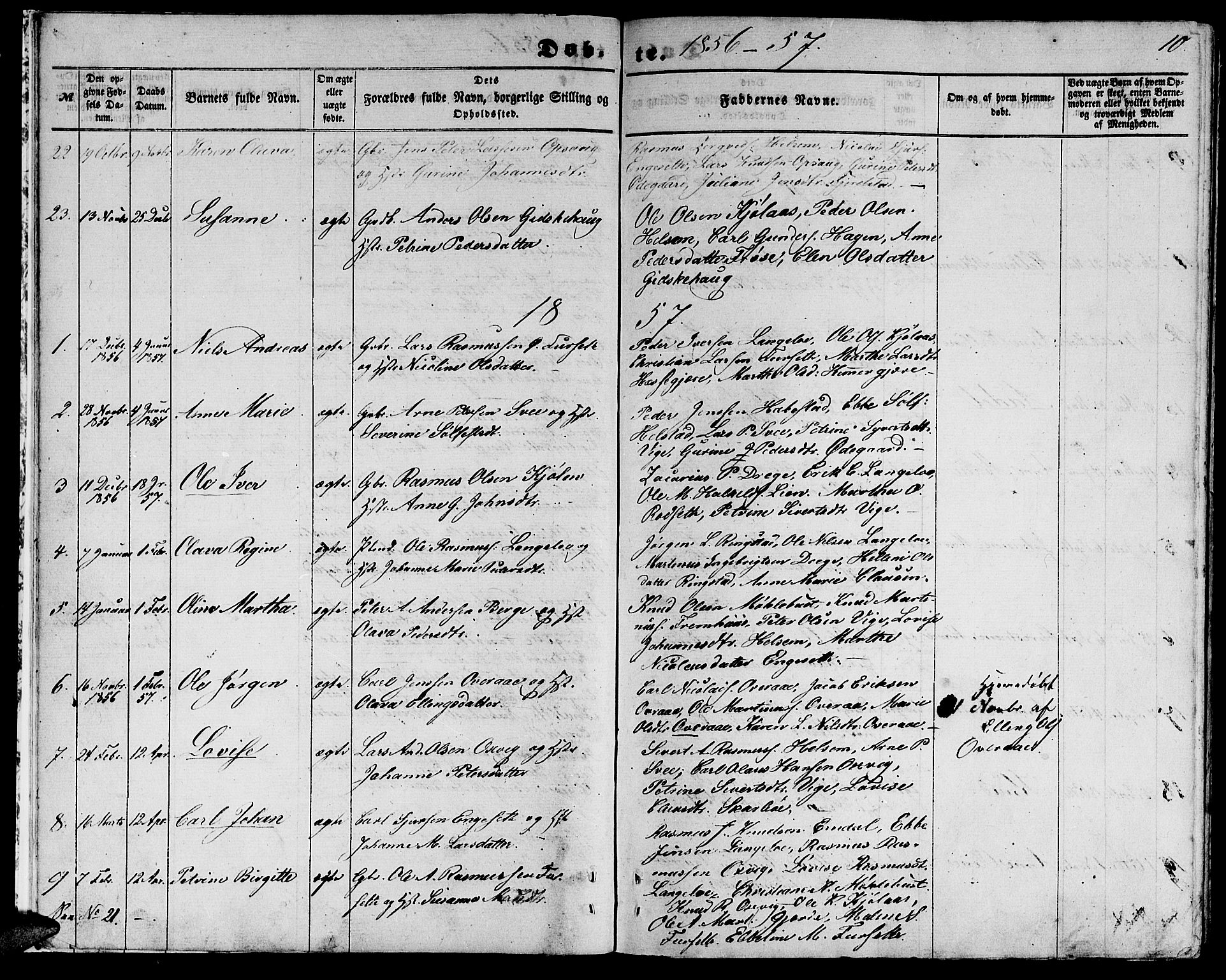 Ministerialprotokoller, klokkerbøker og fødselsregistre - Møre og Romsdal, AV/SAT-A-1454/520/L0291: Parish register (copy) no. 520C03, 1854-1881, p. 10