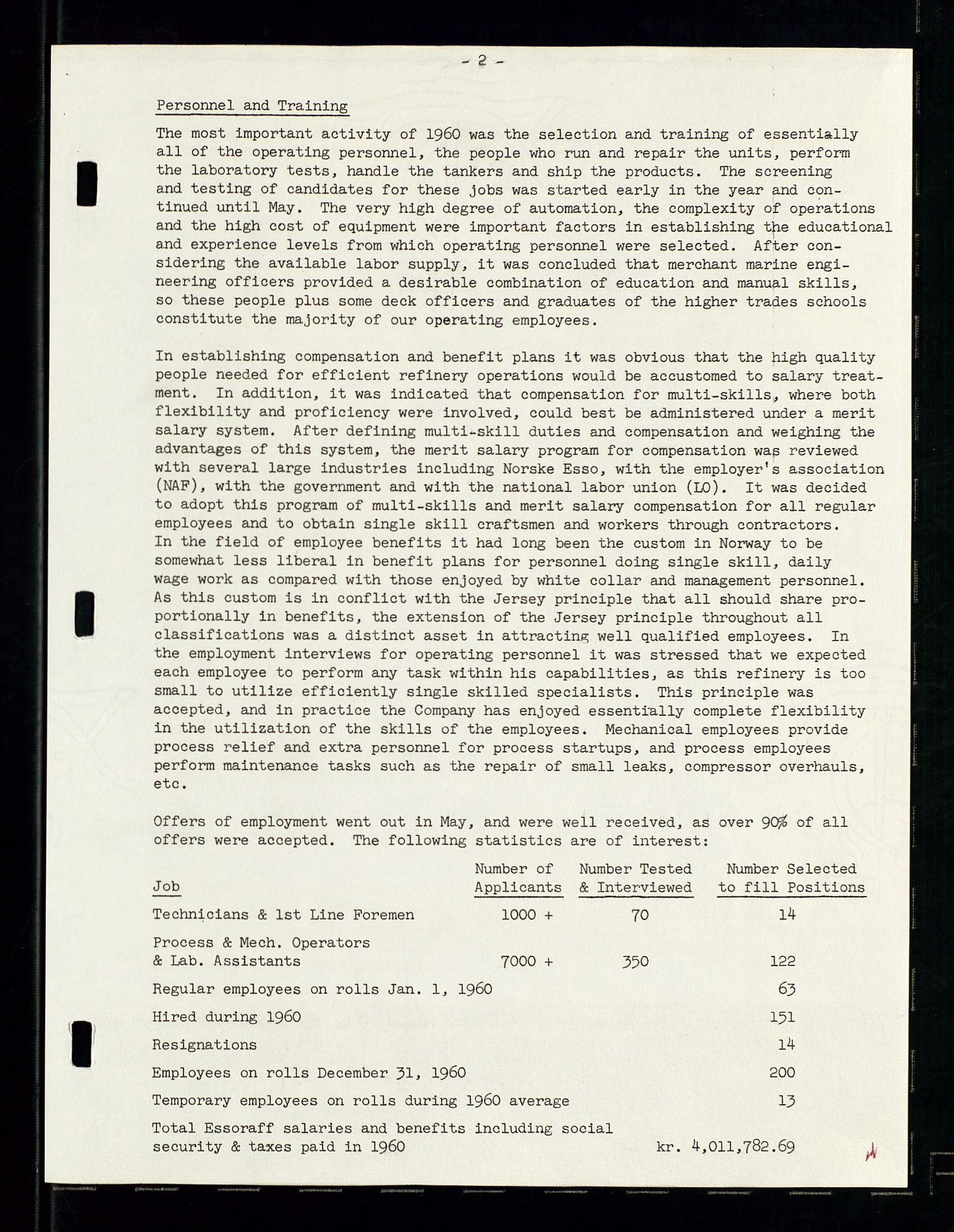 PA 1537 - A/S Essoraffineriet Norge, AV/SAST-A-101957/A/Aa/L0001/0002: Styremøter / Shareholder meetings, board meetings, by laws (vedtekter), 1957-1960, p. 16
