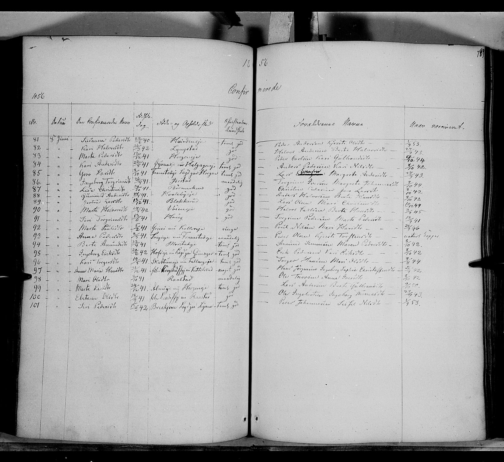 Gran prestekontor, AV/SAH-PREST-112/H/Ha/Haa/L0011: Parish register (official) no. 11, 1842-1856, p. 788-789