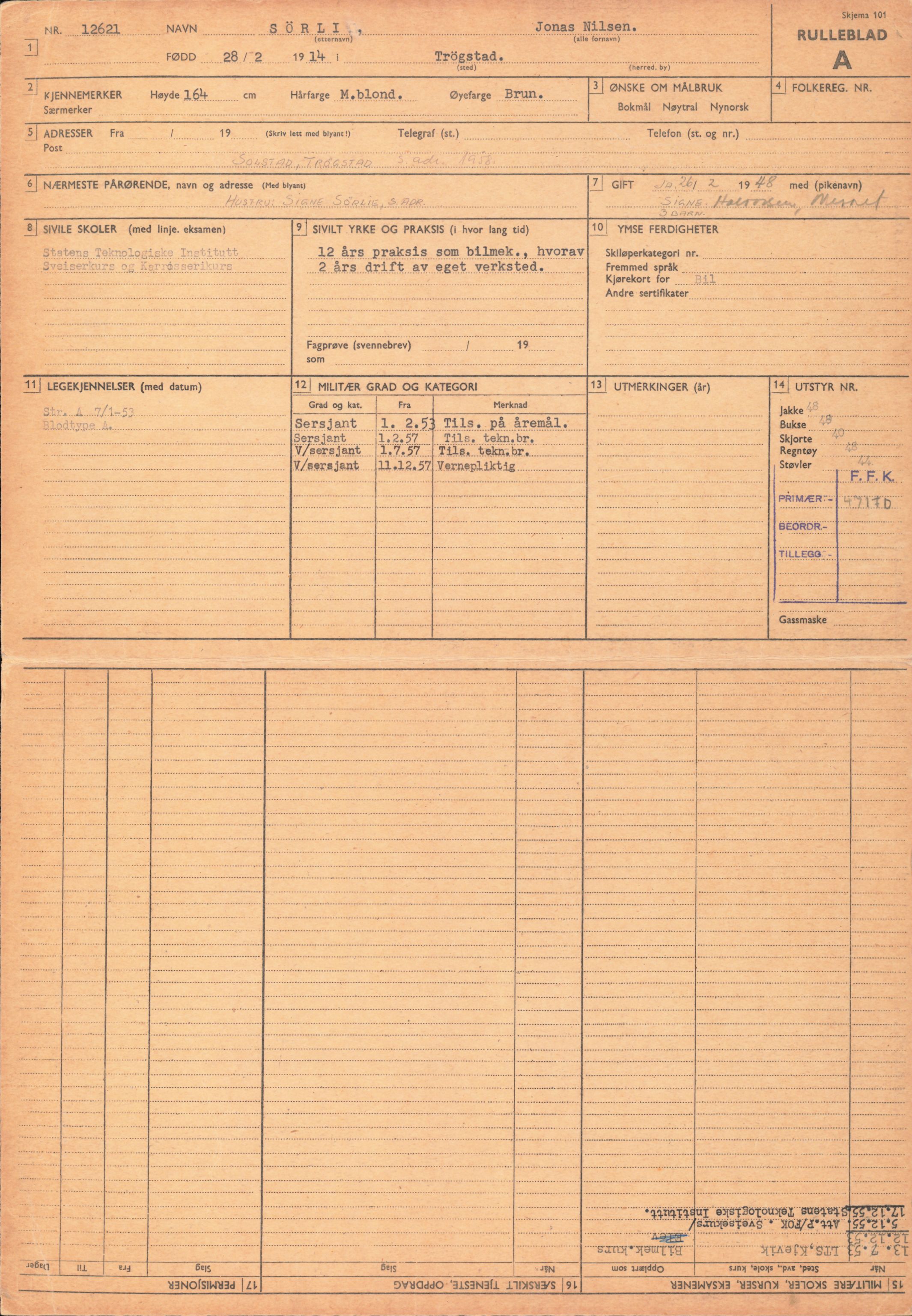 Forsvaret, Forsvarets overkommando/Luftforsvarsstaben, AV/RA-RAFA-4079/P/Pa/L0038: Personellpapirer, 1914, p. 240