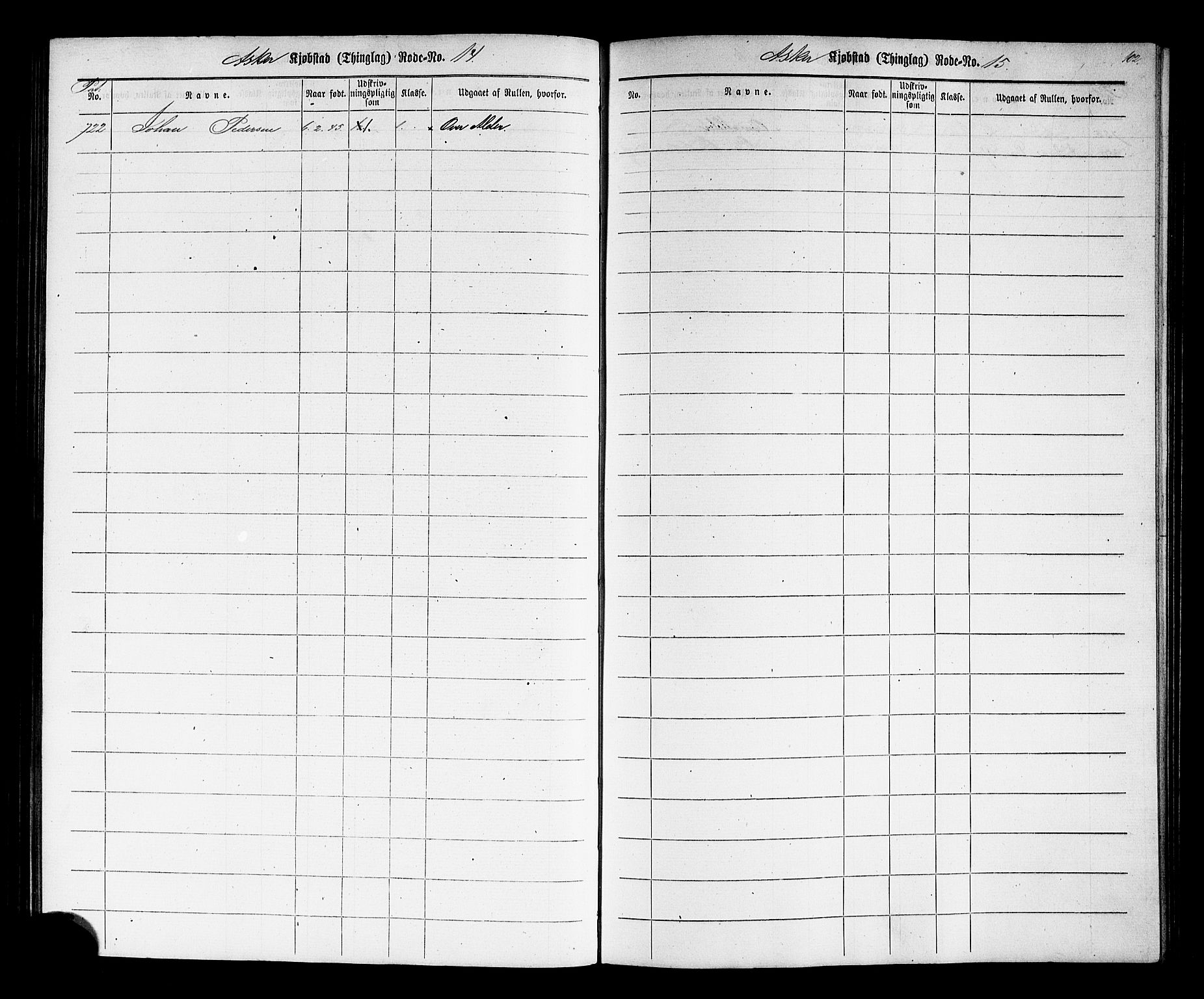 Oslo mønstringskontor, SAO/A-10569g/F/Fc/Fcc/L0001: Utskrivningsregisterrulle, 1860, p. 105