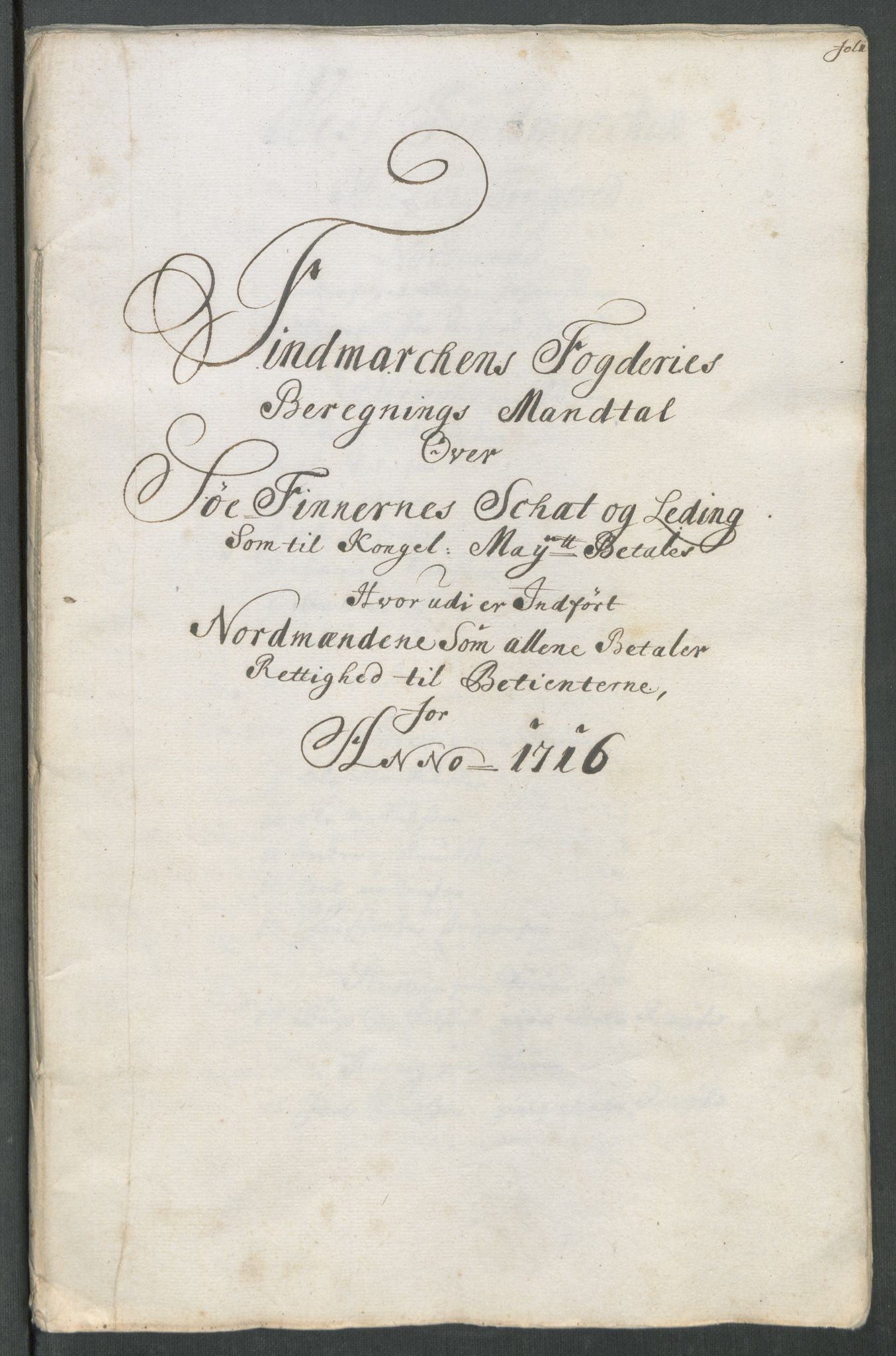 Rentekammeret inntil 1814, Reviderte regnskaper, Fogderegnskap, RA/EA-4092/R69/L4857: Fogderegnskap Finnmark/Vardøhus, 1716-1718, p. 28