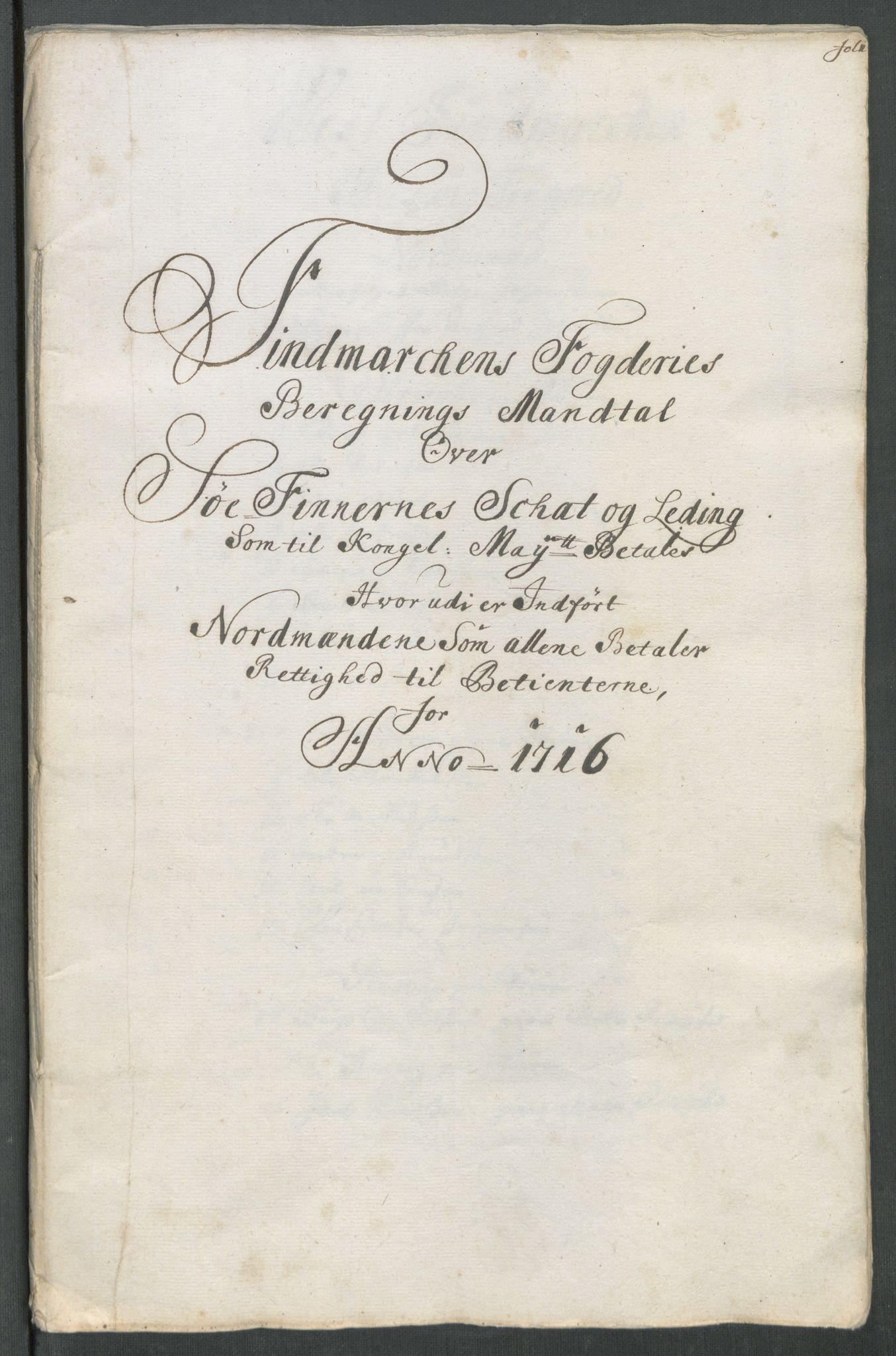 Rentekammeret inntil 1814, Reviderte regnskaper, Fogderegnskap, AV/RA-EA-4092/R69/L4857: Fogderegnskap Finnmark/Vardøhus, 1716-1718, p. 28