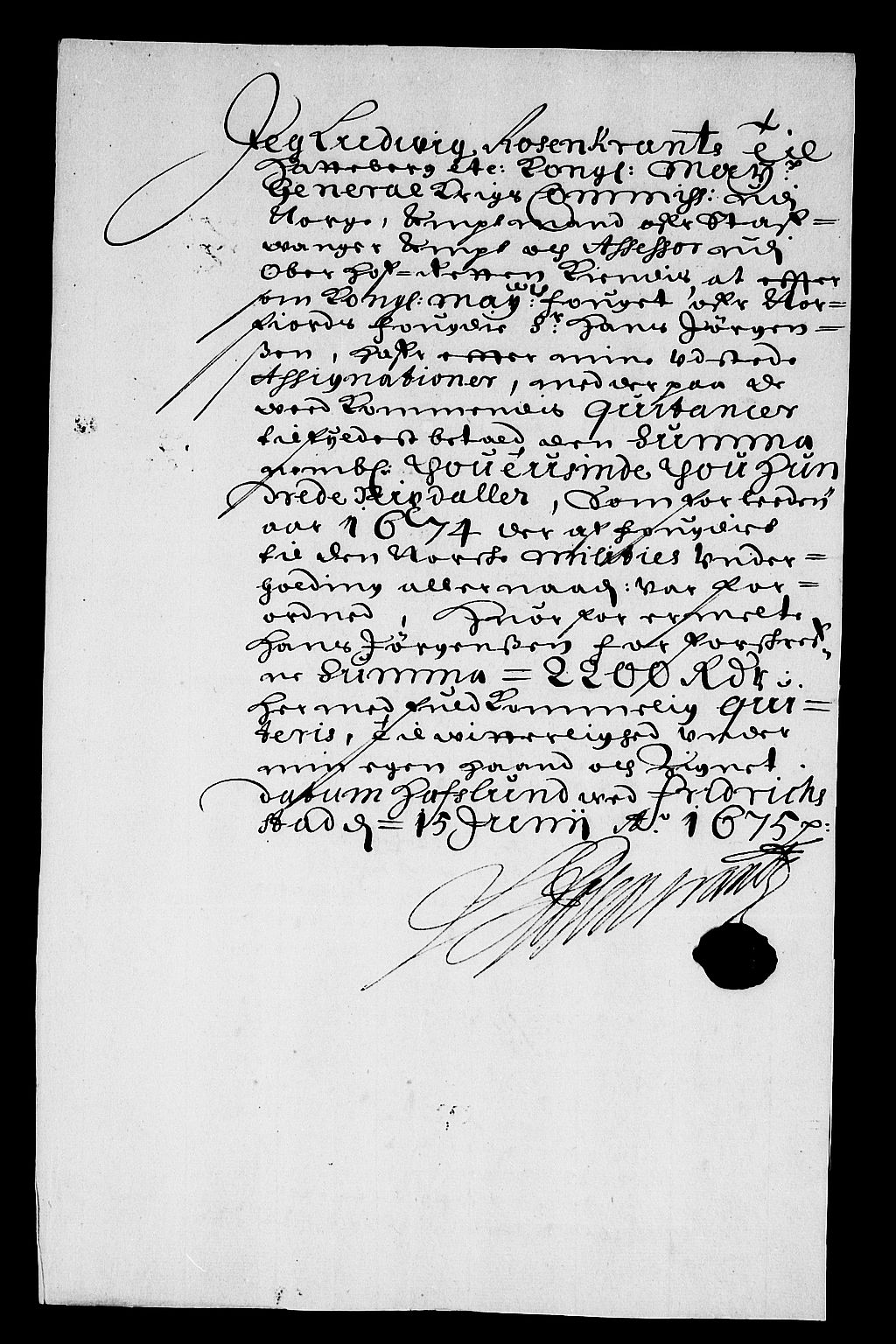 Rentekammeret inntil 1814, Reviderte regnskaper, Stiftamtstueregnskaper, Bergen stiftamt, AV/RA-EA-6043/R/Rc/L0039: Bergen stiftamt, 1674-1679