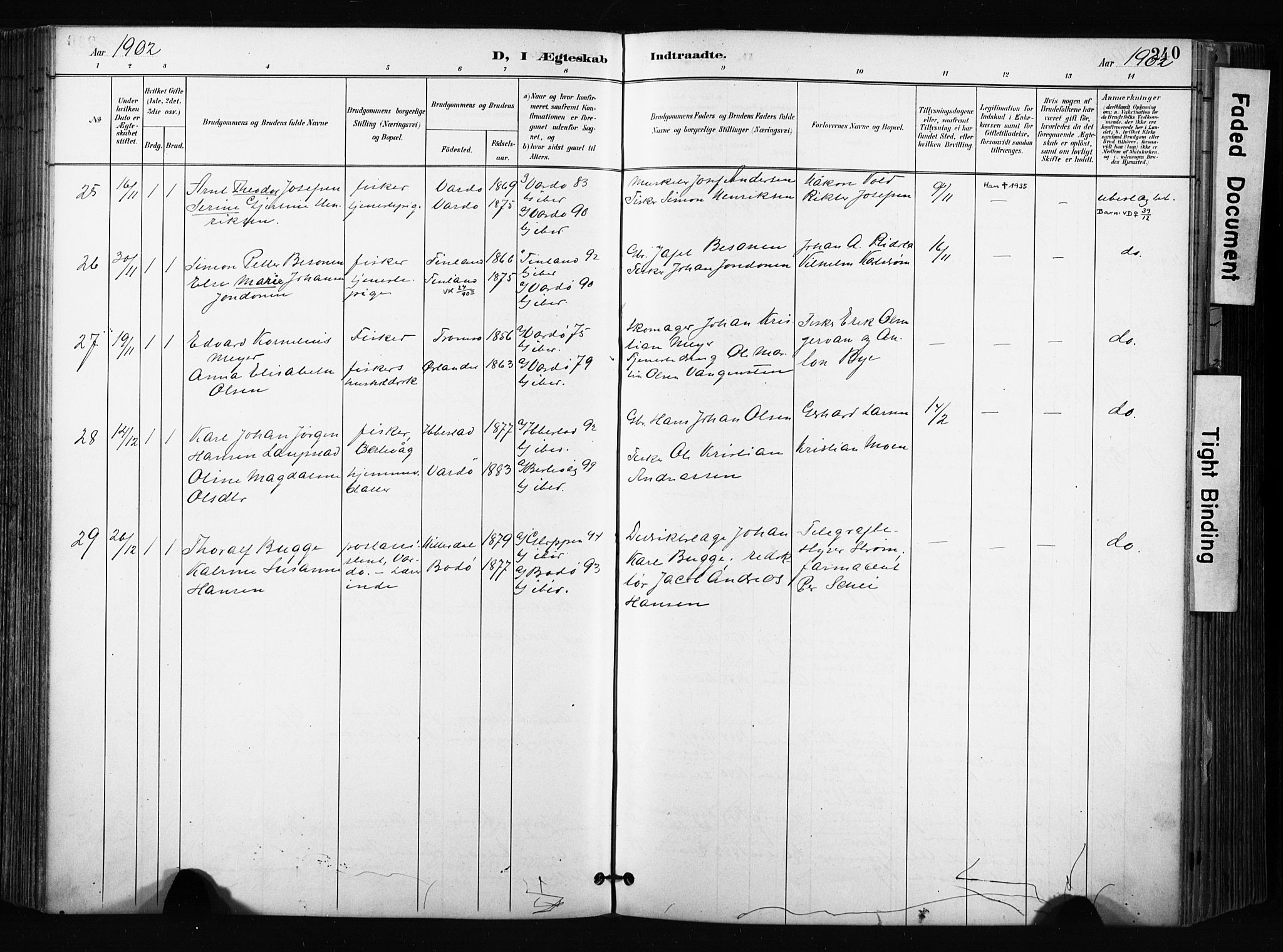 Vardø sokneprestkontor, SATØ/S-1332/H/Ha/L0010kirke: Parish register (official) no. 10, 1895-1907, p. 240