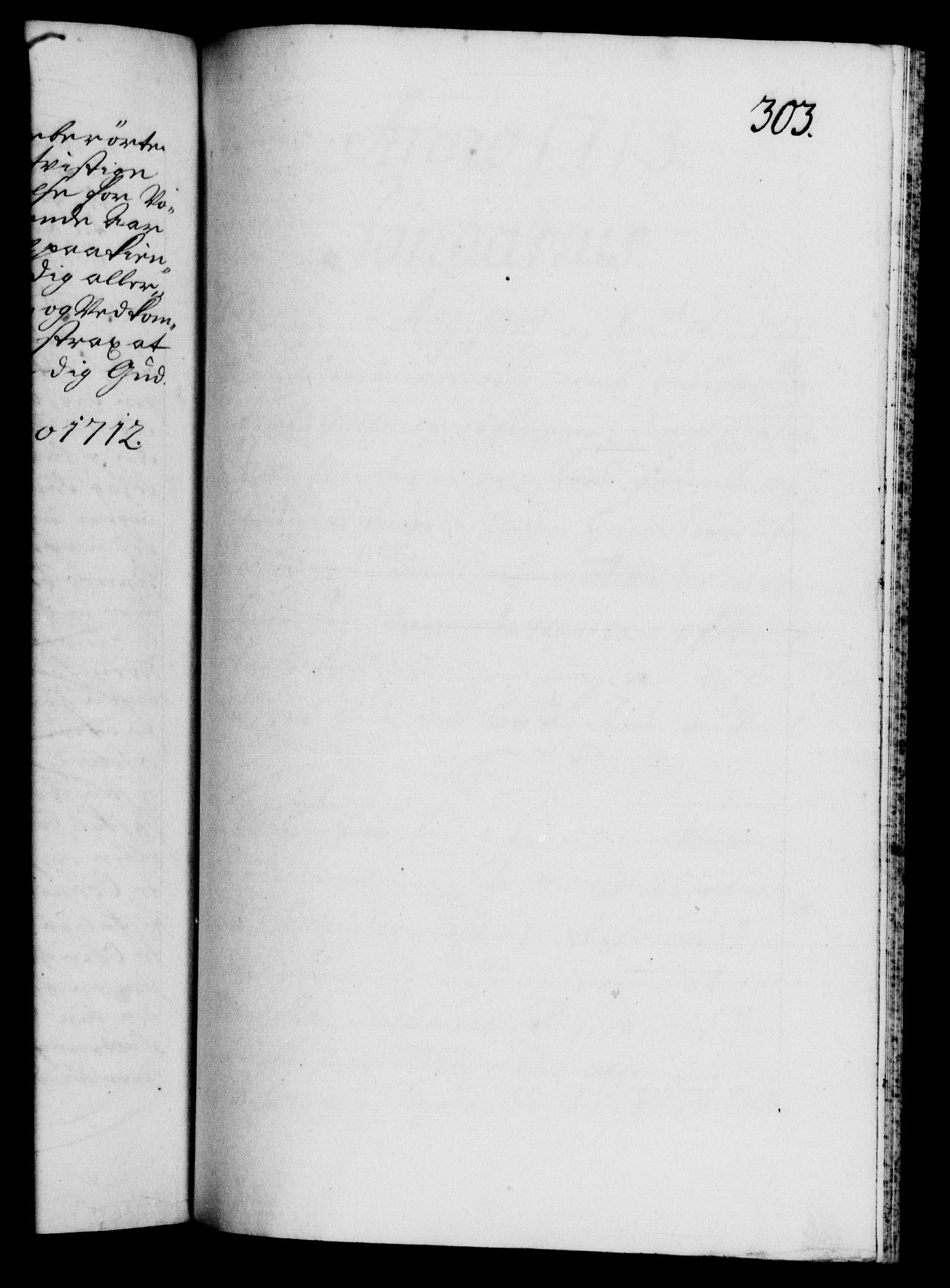 Danske Kanselli 1572-1799, RA/EA-3023/F/Fc/Fca/Fcab/L0019: Norske tegnelser, 1710-1714, p. 303a
