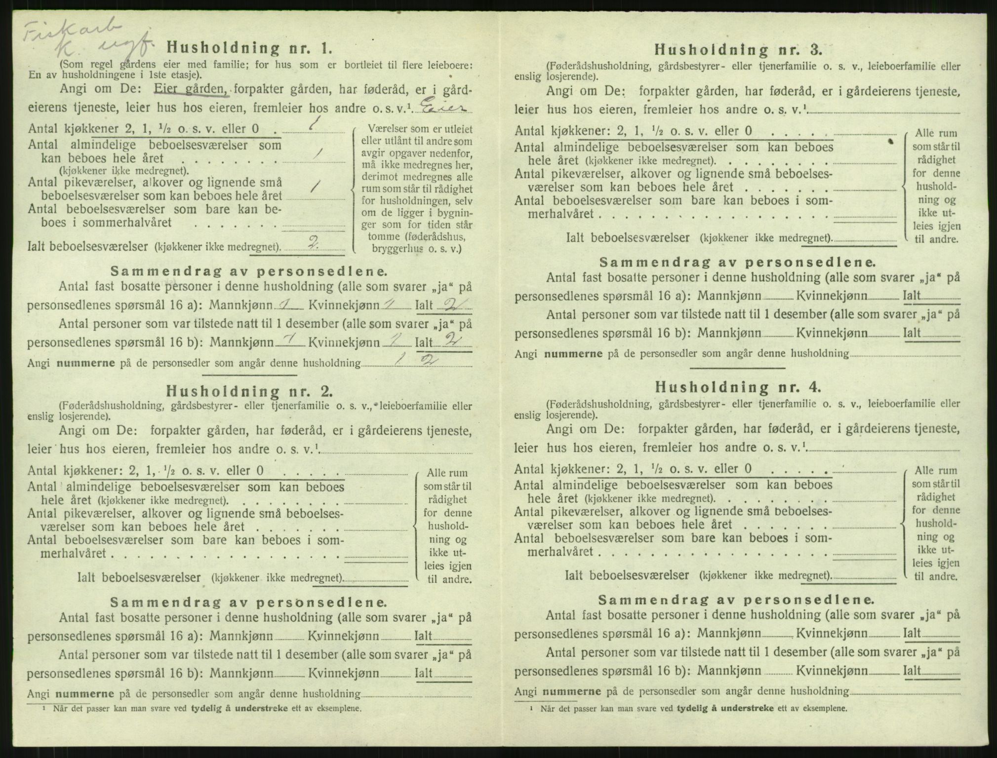 SAT, 1920 census for Aure, 1920, p. 763