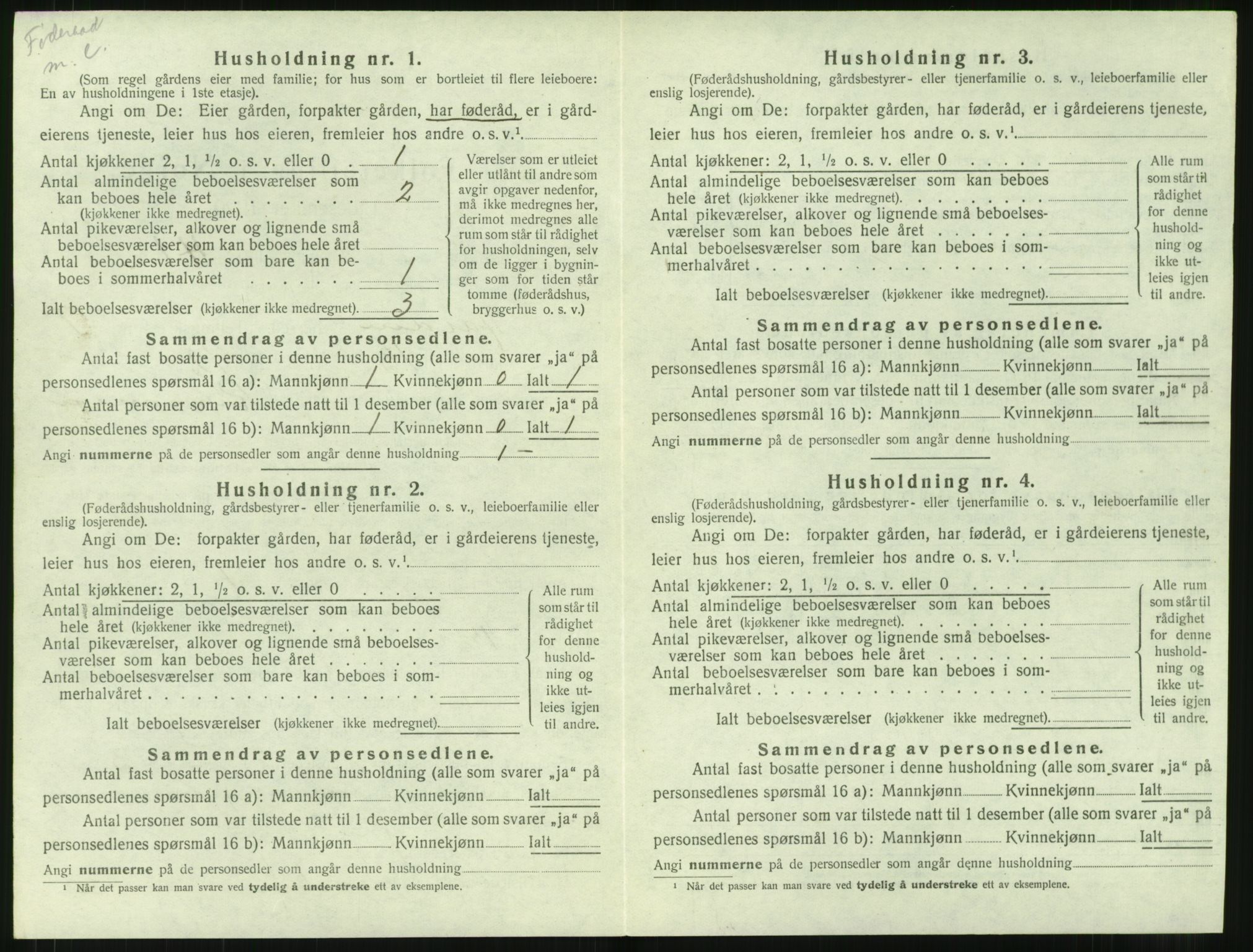 SAT, 1920 census for Haram, 1920, p. 666