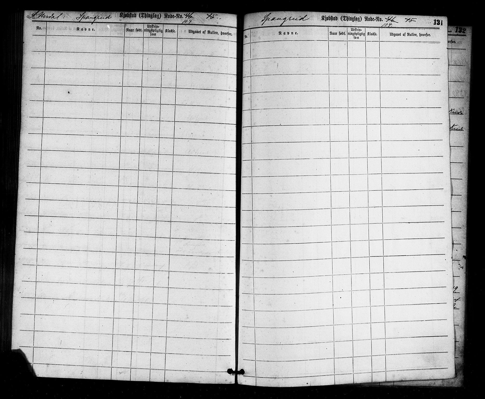 Mandal mønstringskrets, AV/SAK-2031-0016/F/Ff/L0002: Utskrivningsregisterrulle, nr som i hovedrulle, med register, L-16, 1860-1900, p. 136